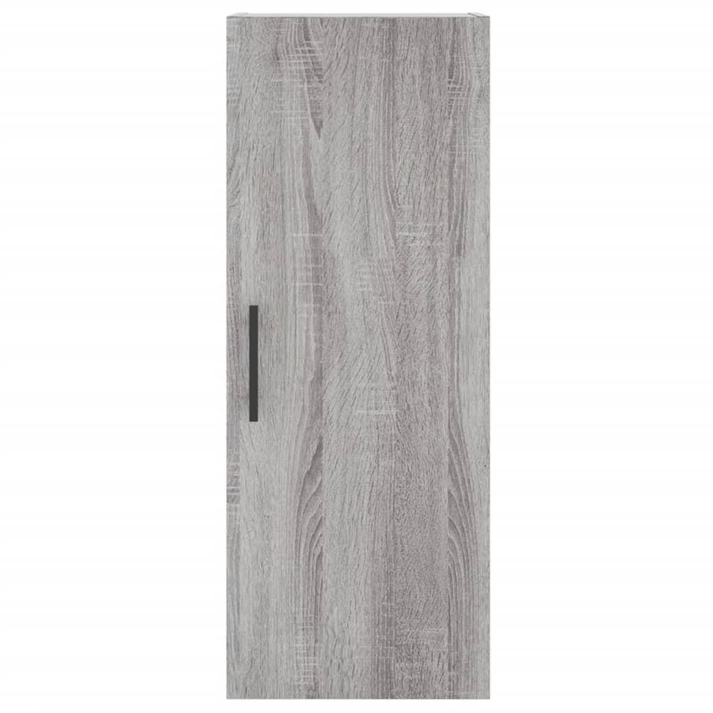 Hoge kast 34,5x34x180 cm bewerkt hout grijs sonoma eikenkleurig is nu te koop bij PeponiXL, paradijselijk wonen!