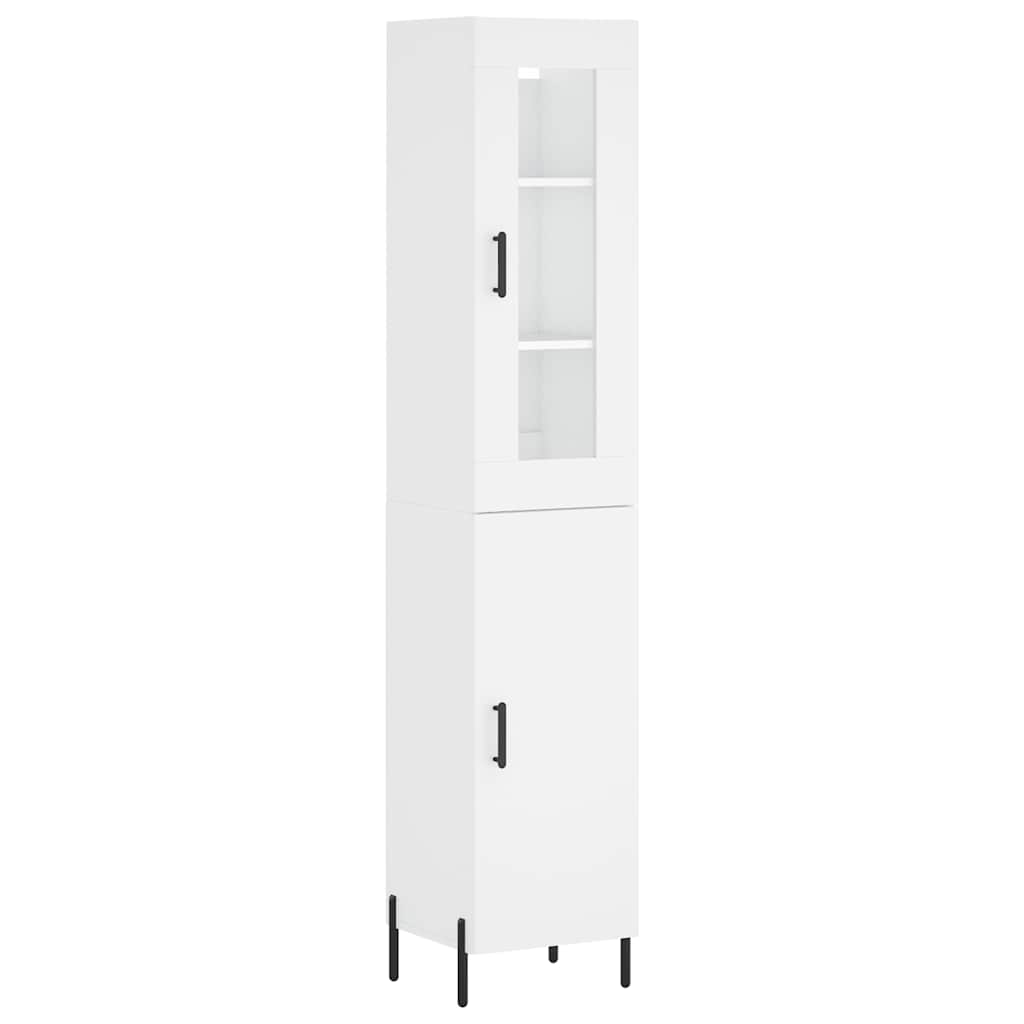 Hoge kast 34,5x34x180 cm bewerkt hout wit is nu te koop bij PeponiXL, paradijselijk wonen!