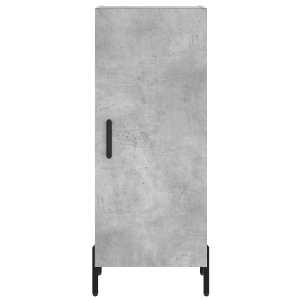Hoge kast 34,5x34x180 cm bewerkt hout betongrijs is nu te koop bij PeponiXL, paradijselijk wonen!