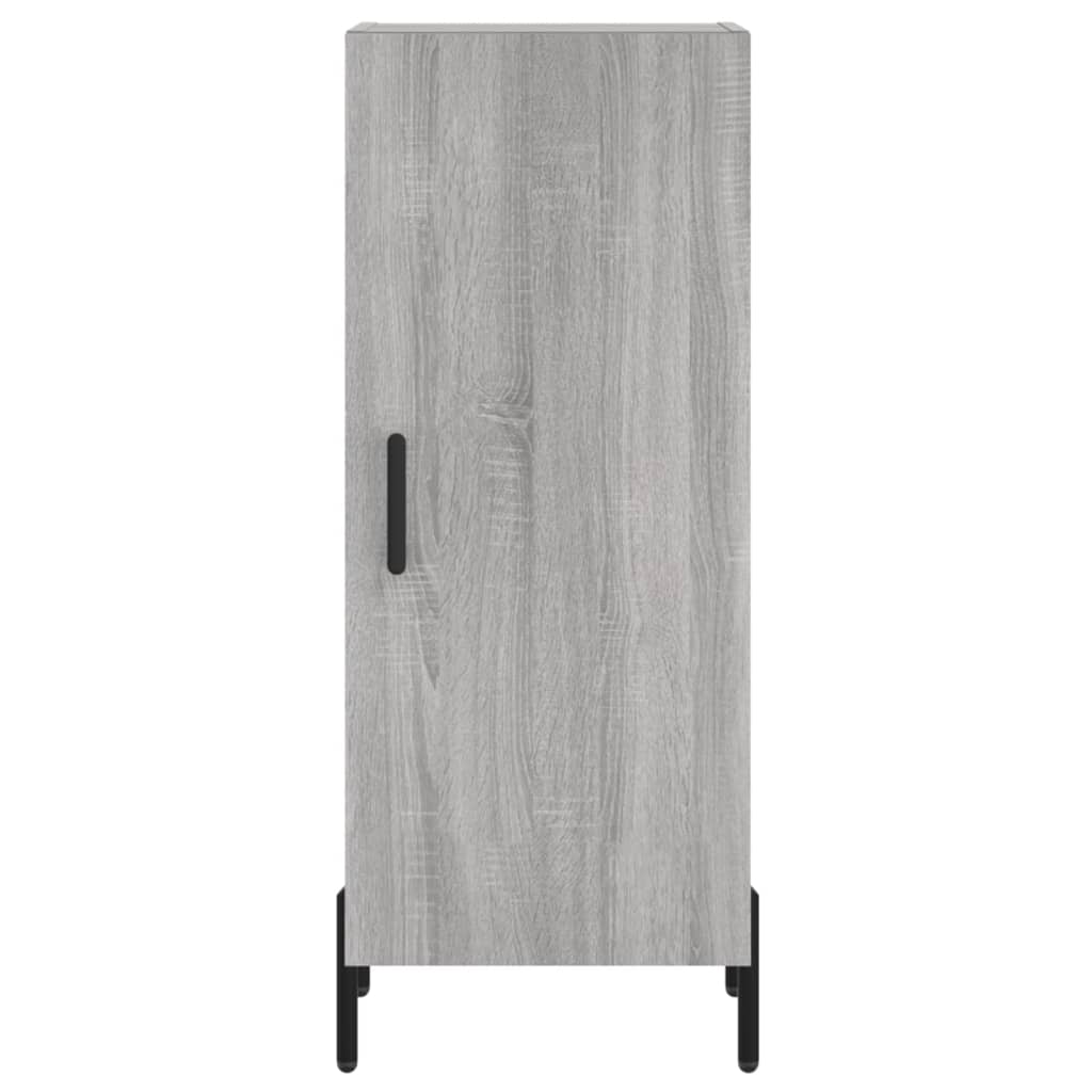 Hoge kast 34,5x34x180 cm bewerkt hout grijs sonoma eikenkleurig is nu te koop bij PeponiXL, paradijselijk wonen!