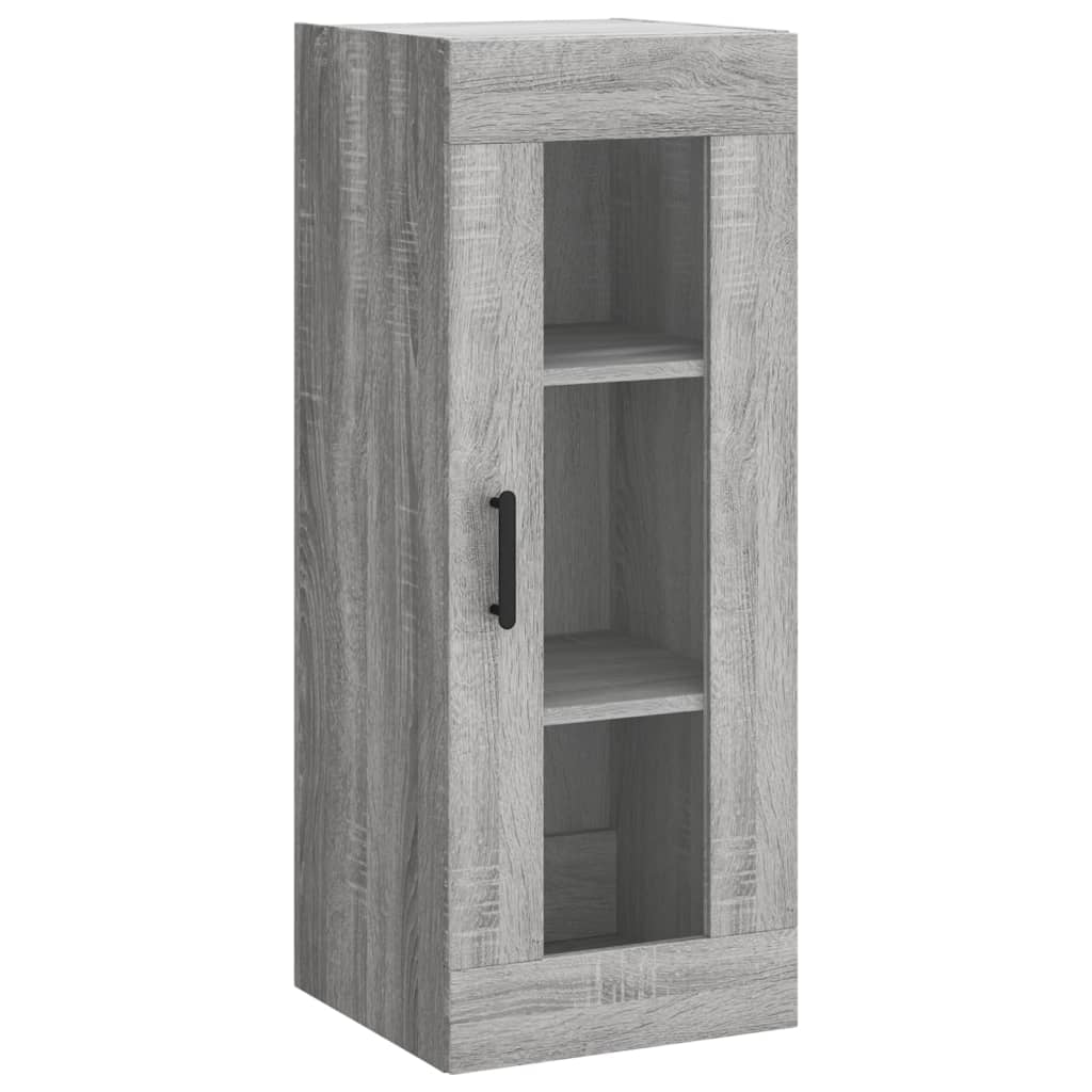 Hoge kast 34,5x34x180 cm bewerkt hout grijs sonoma eikenkleurig is nu te koop bij PeponiXL, paradijselijk wonen!