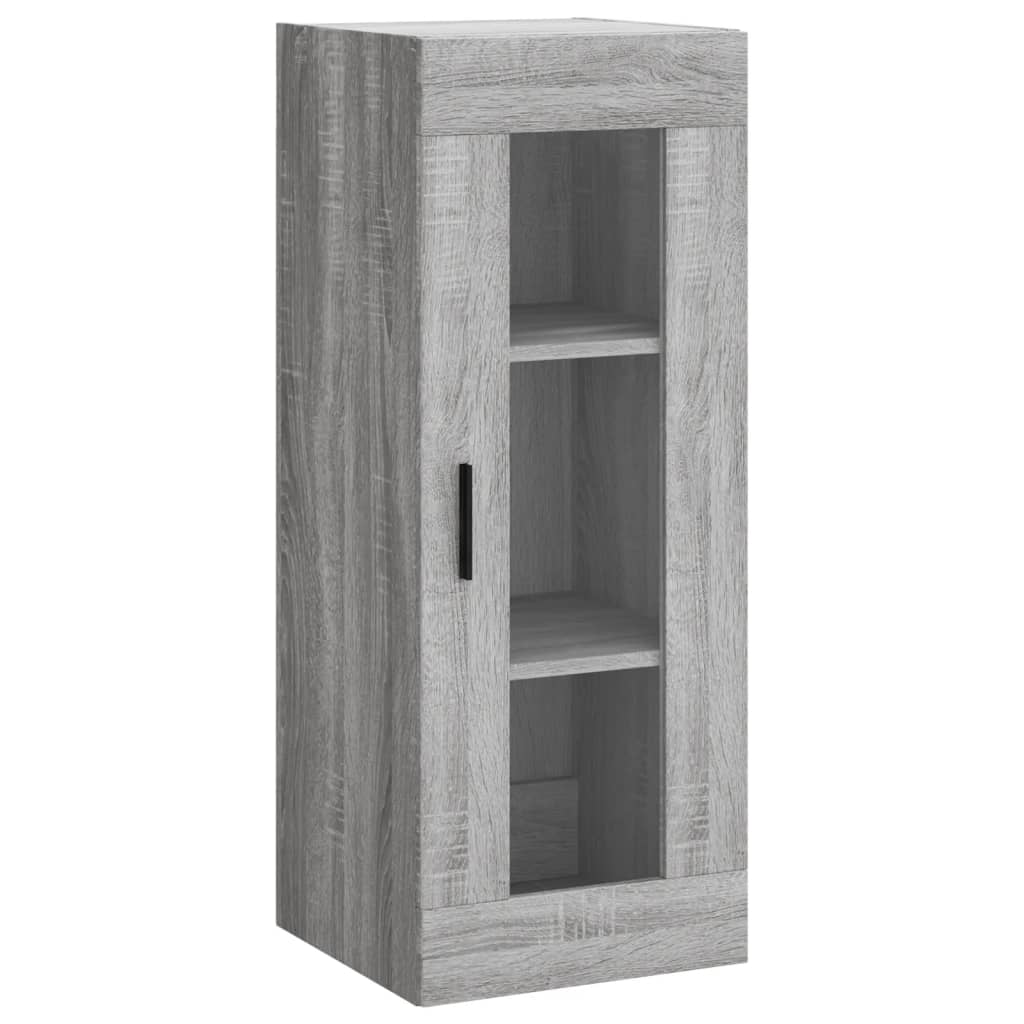 Hoge kast 34,5x34x180 cm bewerkt hout grijs sonoma eikenkleurig is nu te koop bij PeponiXL, paradijselijk wonen!