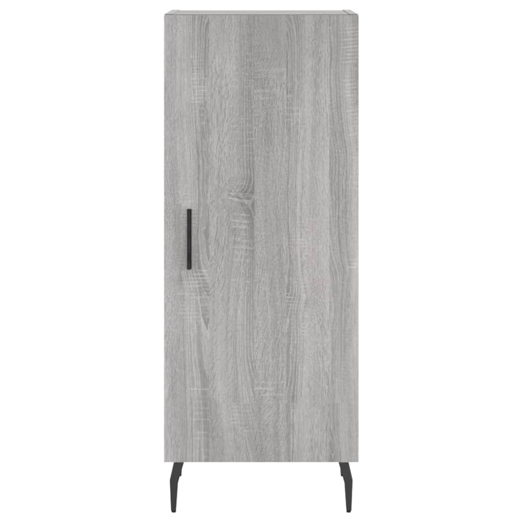Hoge kast 34,5x34x180 cm bewerkt hout grijs sonoma eikenkleurig is nu te koop bij PeponiXL, paradijselijk wonen!