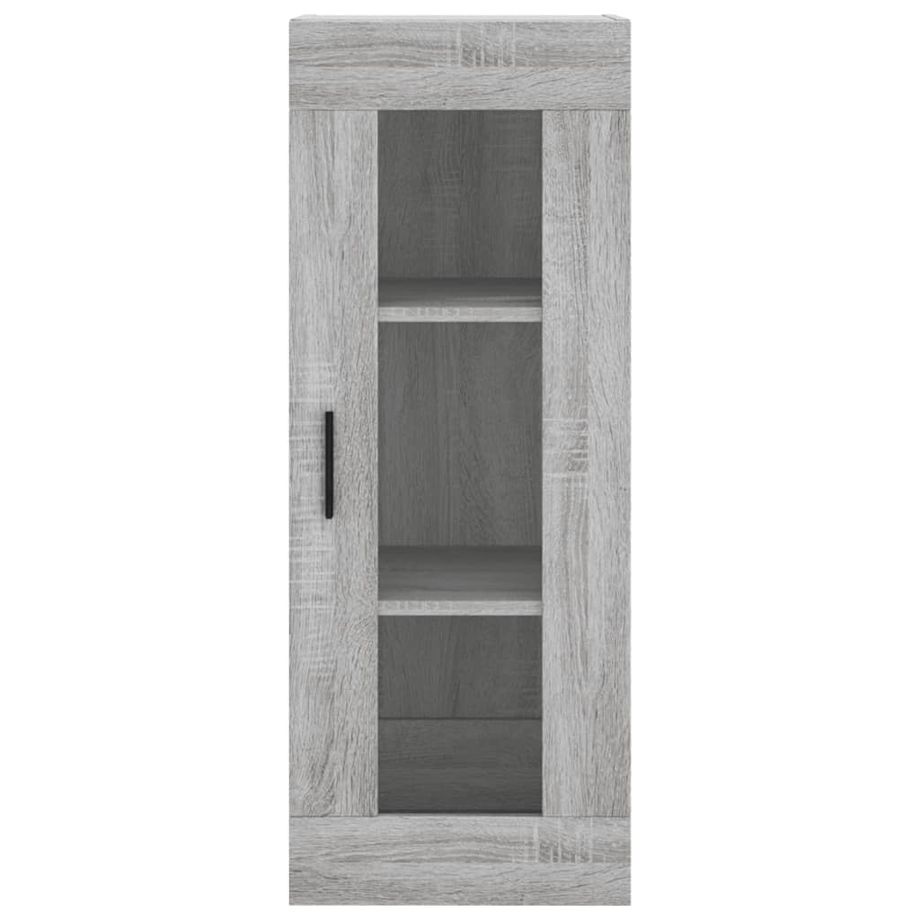 Hoge kast 34,5x34x180 cm bewerkt hout grijs sonoma eikenkleurig is nu te koop bij PeponiXL, paradijselijk wonen!