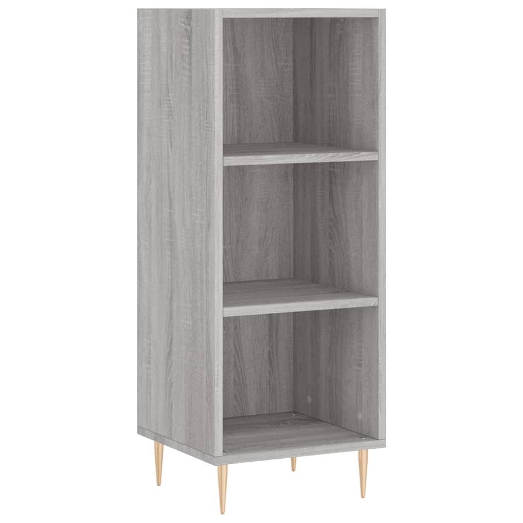 Hoge kast 34,5x34x180 cm bewerkt hout grijs sonoma eikenkleurig is nu te koop bij PeponiXL, paradijselijk wonen!