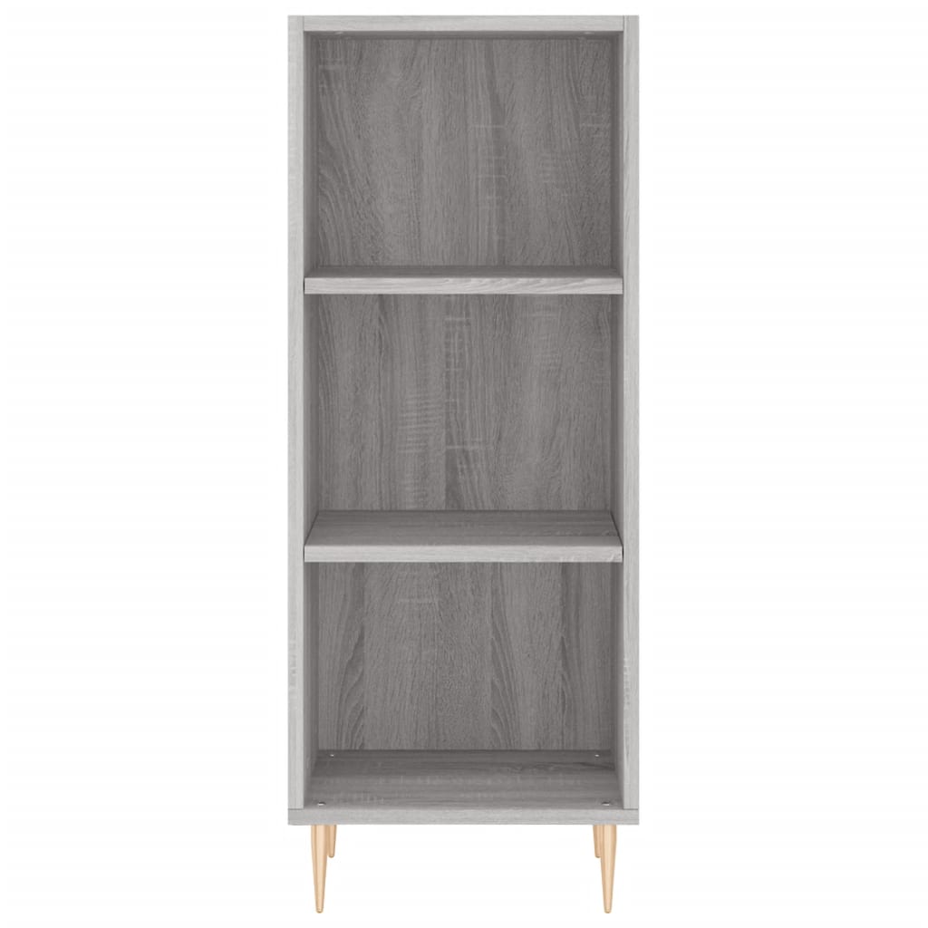 Hoge kast 34,5x34x180 cm bewerkt hout grijs sonoma eikenkleurig is nu te koop bij PeponiXL, paradijselijk wonen!