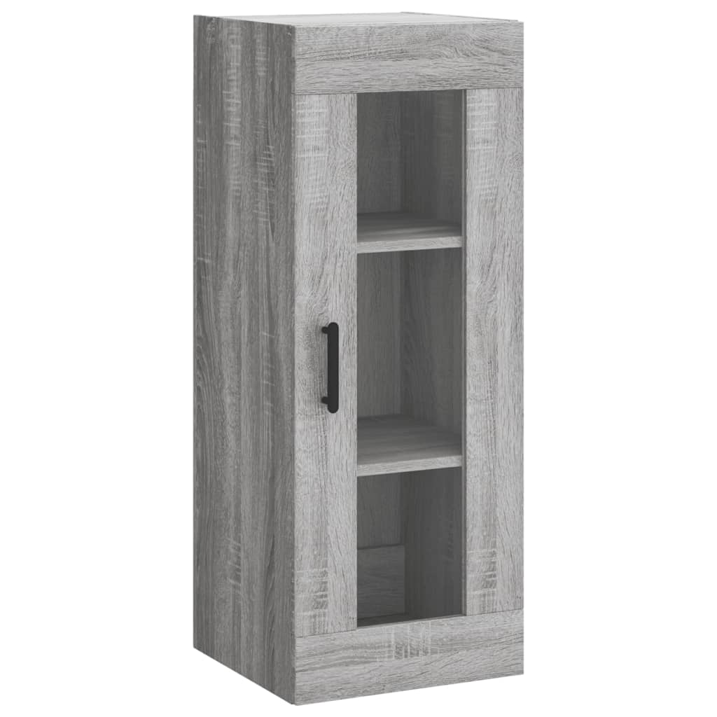 Hoge kast 34,5x34x180 cm bewerkt hout grijs sonoma eikenkleurig is nu te koop bij PeponiXL, paradijselijk wonen!