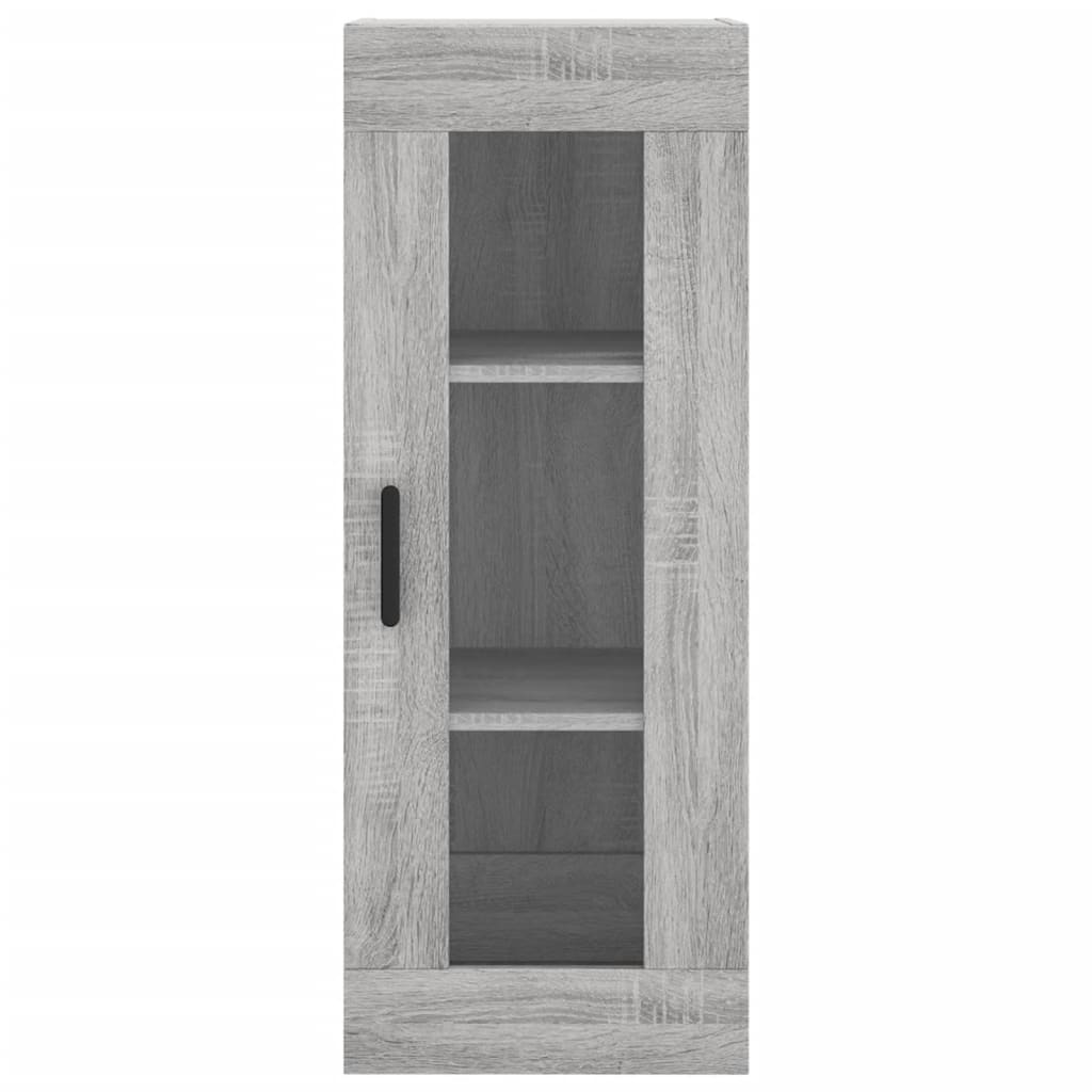 Hoge kast 34,5x34x180 cm bewerkt hout grijs sonoma eikenkleurig is nu te koop bij PeponiXL, paradijselijk wonen!