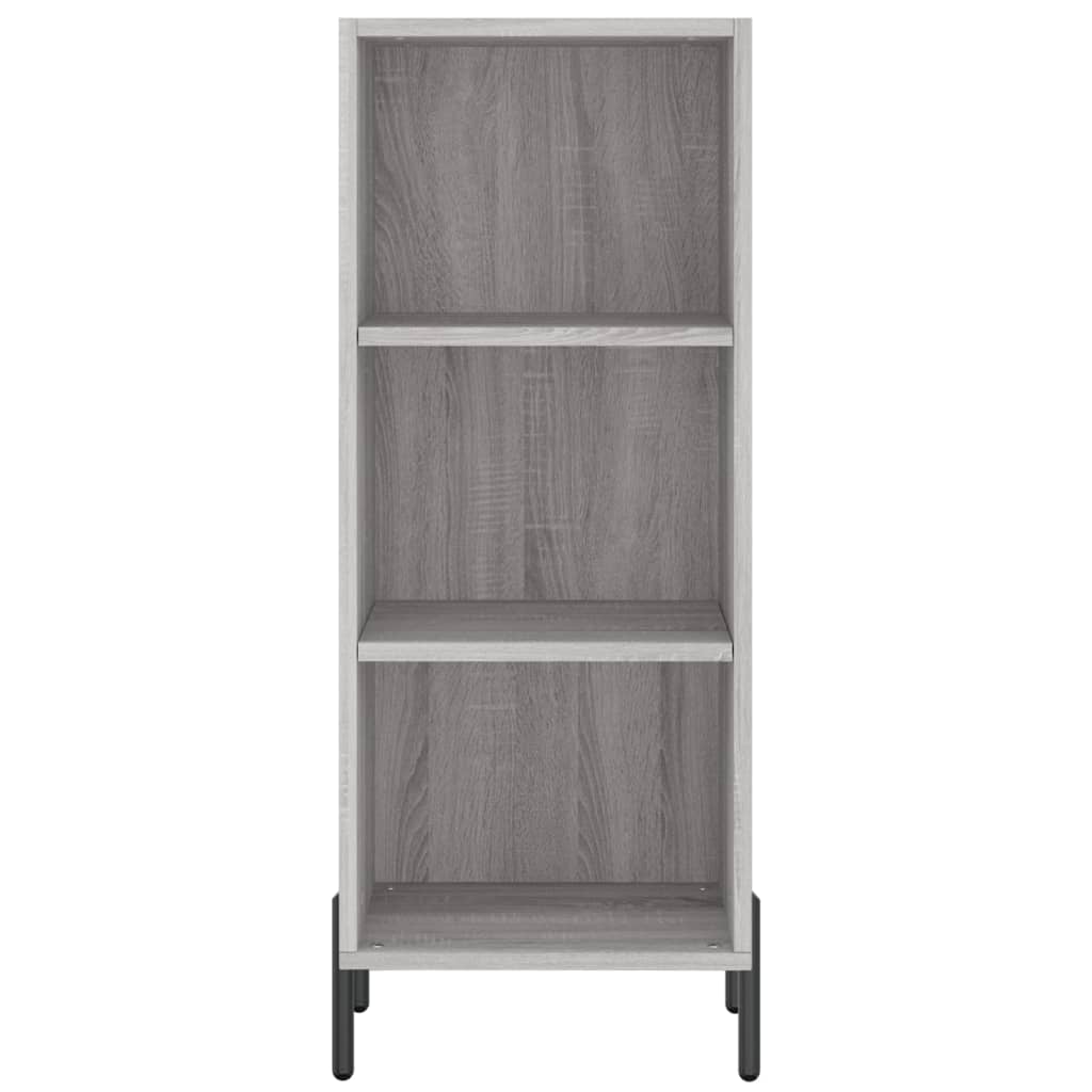 Hoge kast 34,5x34x180 cm bewerkt hout grijs sonoma eikenkleurig is nu te koop bij PeponiXL, paradijselijk wonen!