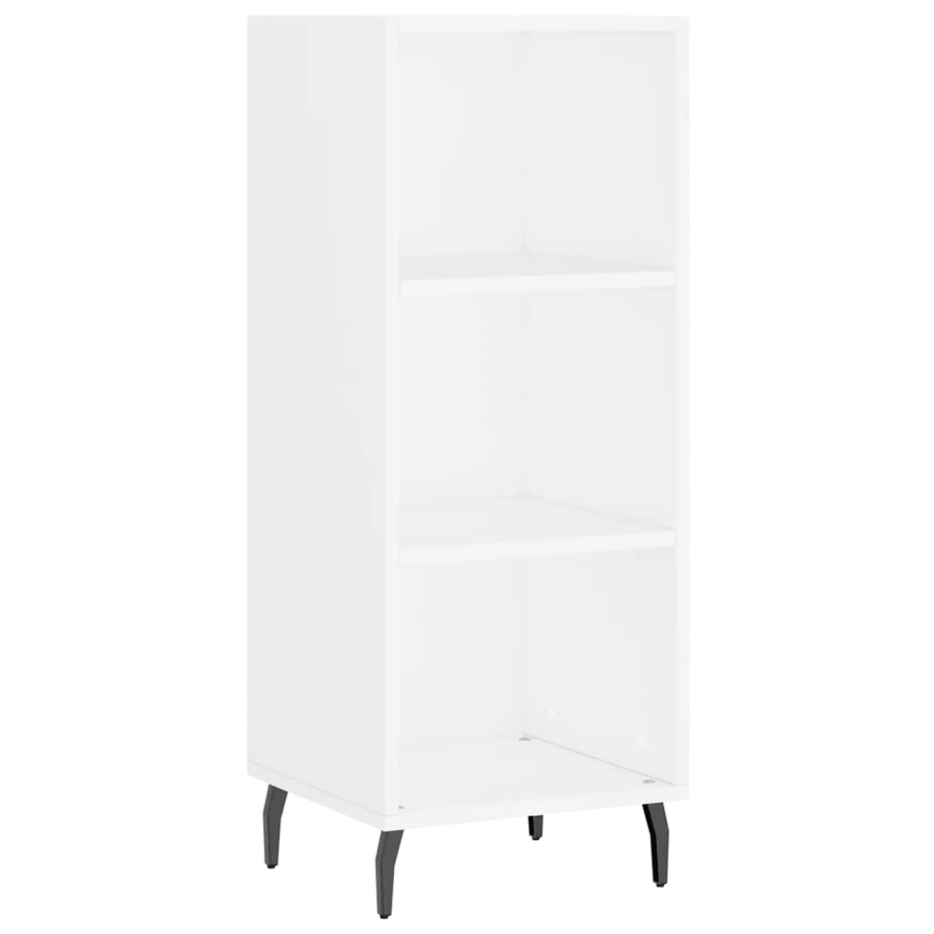 Hoge kast 34,5x34x180 cm bewerkt hout wit is nu te koop bij PeponiXL, paradijselijk wonen!