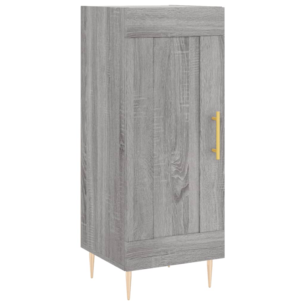 Hoge kast 34,5x34x180 cm bewerkt hout grijs sonoma eikenkleurig is nu te koop bij PeponiXL, paradijselijk wonen!