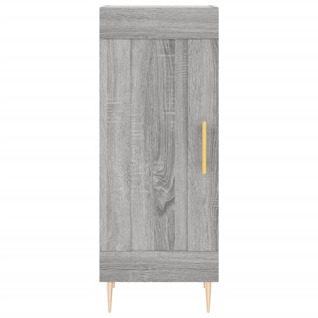 Hoge kast 34,5x34x180 cm bewerkt hout grijs sonoma eikenkleurig is nu te koop bij PeponiXL, paradijselijk wonen!