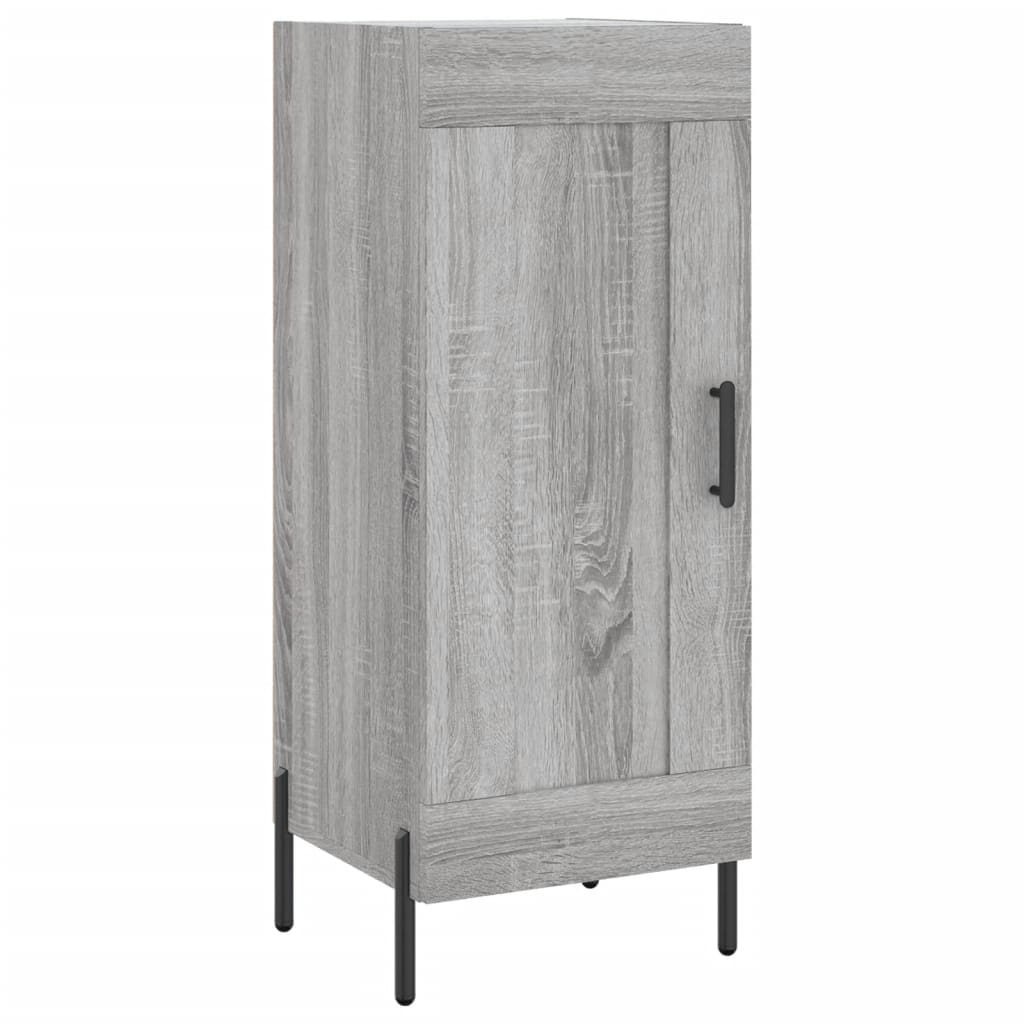 Hoge kast 34,5x34x180 cm bewerkt hout grijs sonoma eikenkleurig is nu te koop bij PeponiXL, paradijselijk wonen!