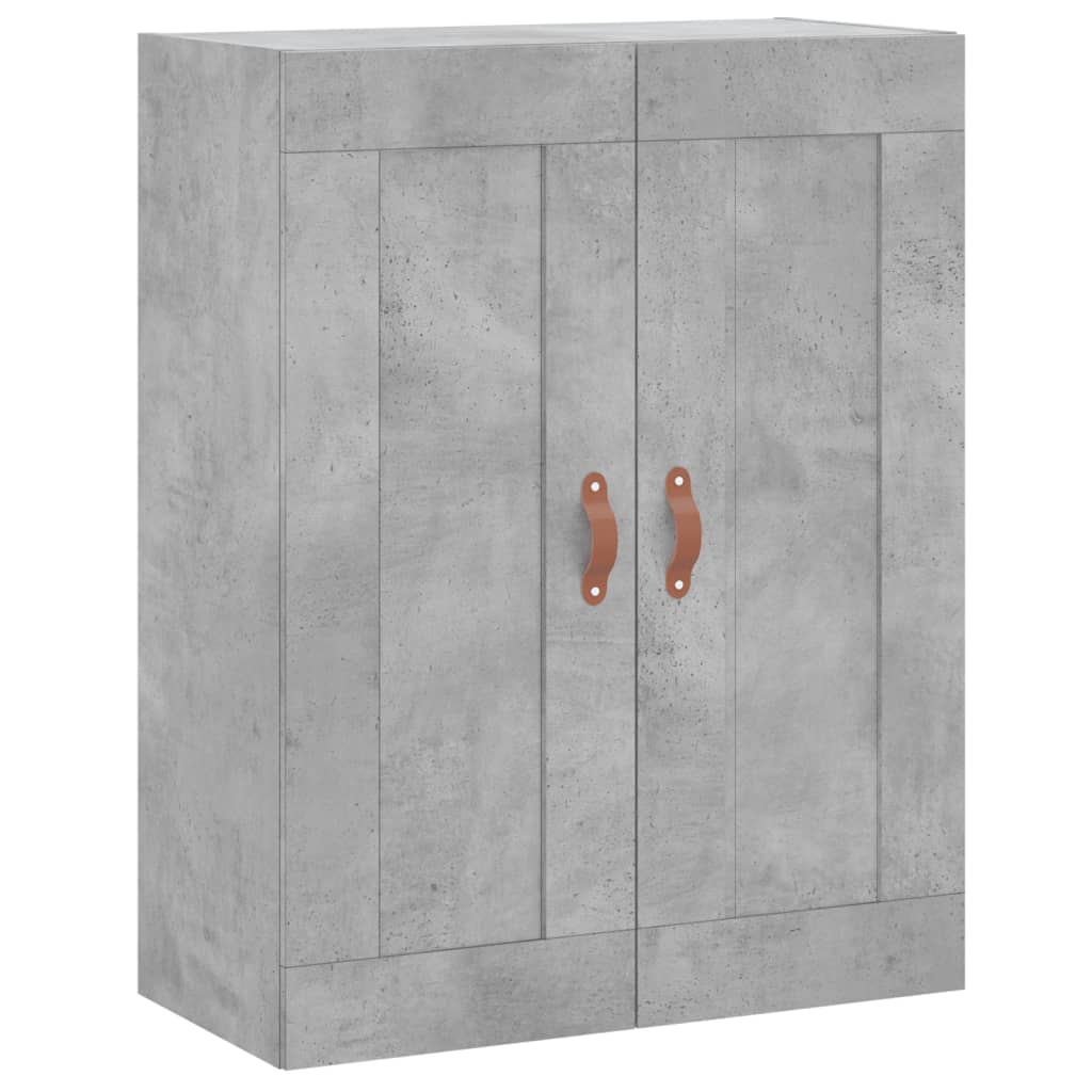 Hoge kast 69,5x34x180 cm bewerkt hout betongrijs is nu te koop bij PeponiXL, paradijselijk wonen!