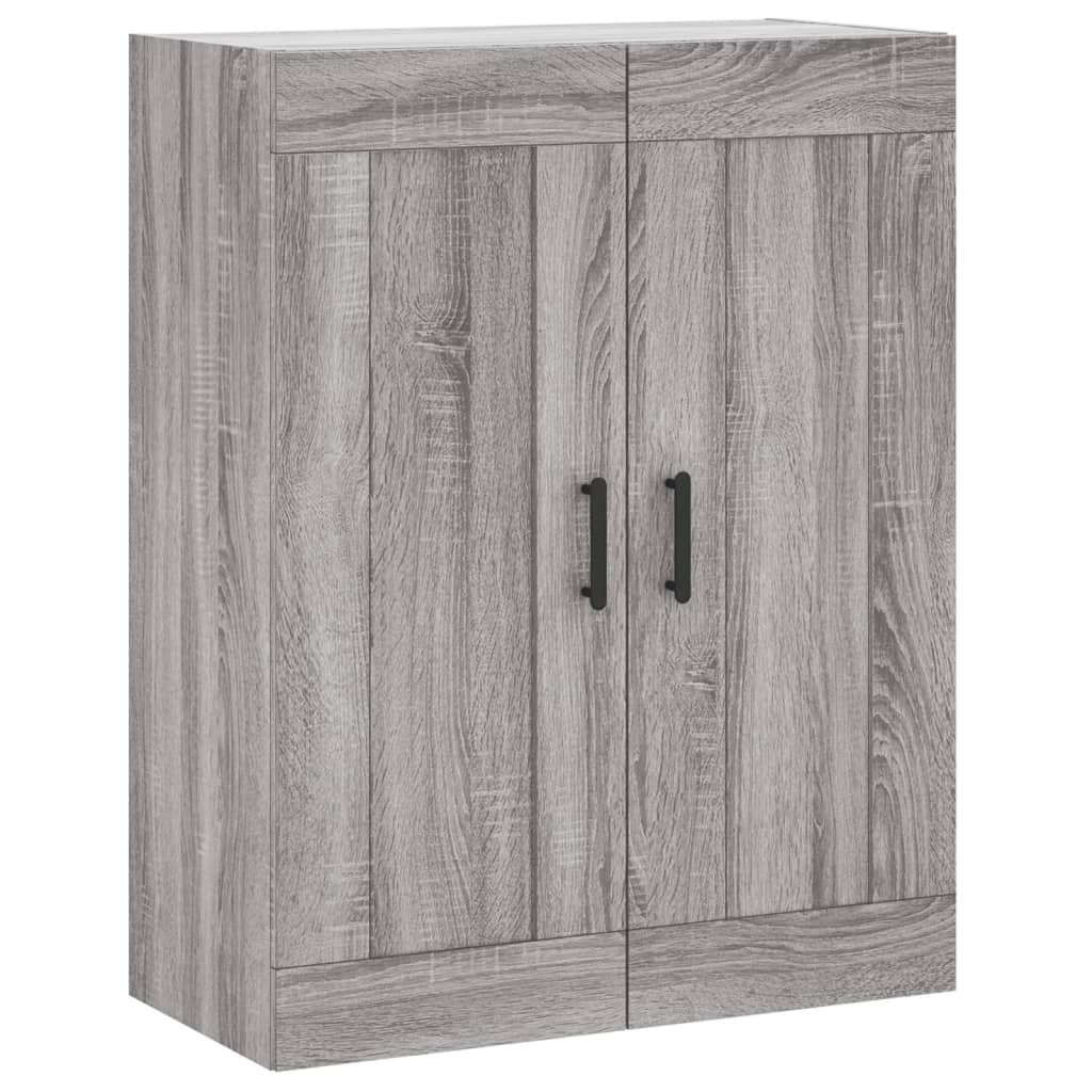 Hoge kast 69,5x34x180 cm bewerkt hout grijs sonoma eikenkleurig is nu te koop bij PeponiXL, paradijselijk wonen!