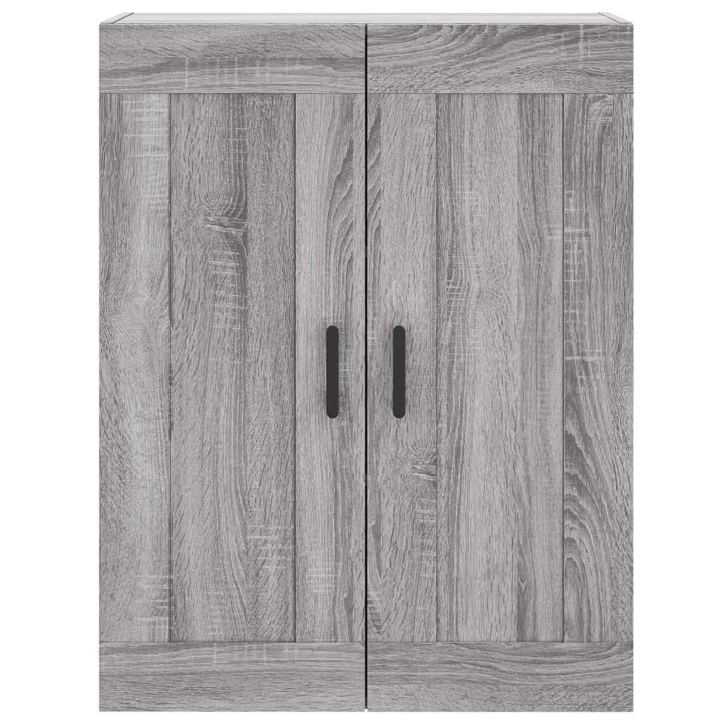 Hoge kast 69,5x34x180 cm bewerkt hout grijs sonoma eikenkleurig is nu te koop bij PeponiXL, paradijselijk wonen!