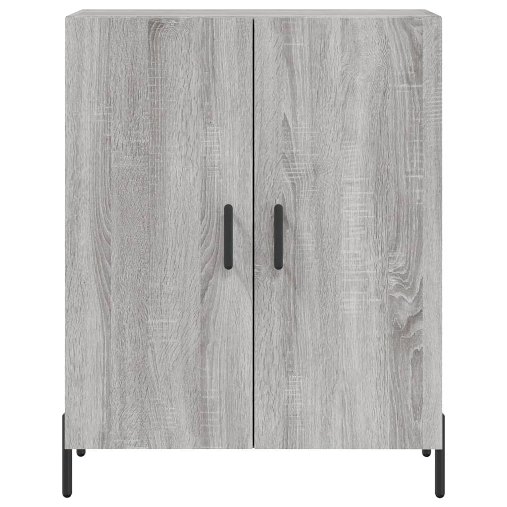 Hoge kast 69,5x34x180 cm bewerkt hout grijs sonoma eikenkleurig is nu te koop bij PeponiXL, paradijselijk wonen!