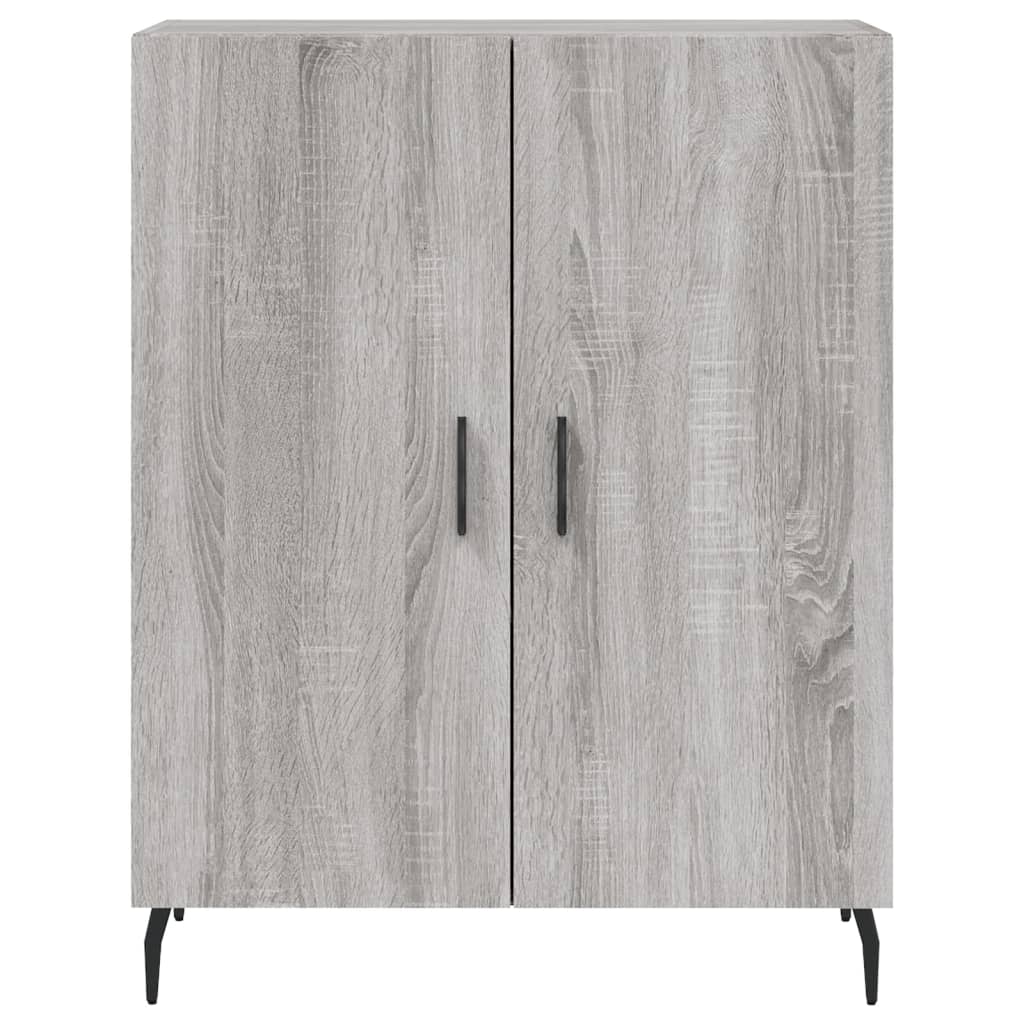 Hoge kast 69,5x34x180 cm bewerkt hout grijs sonoma eikenkleurig is nu te koop bij PeponiXL, paradijselijk wonen!