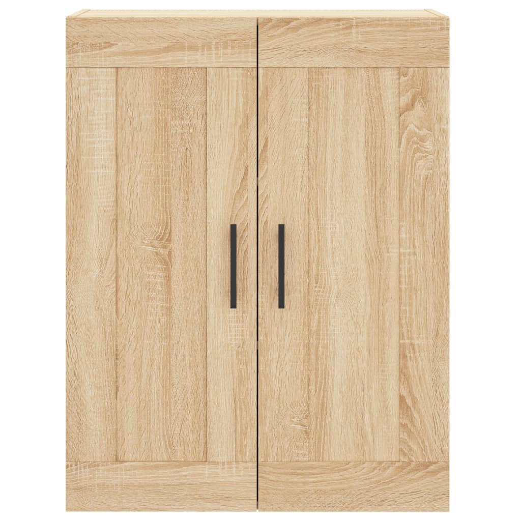 Hoge kast 69,5x34x180 cm bewerkt hout sonoma eikenkleurig is nu te koop bij PeponiXL, paradijselijk wonen!