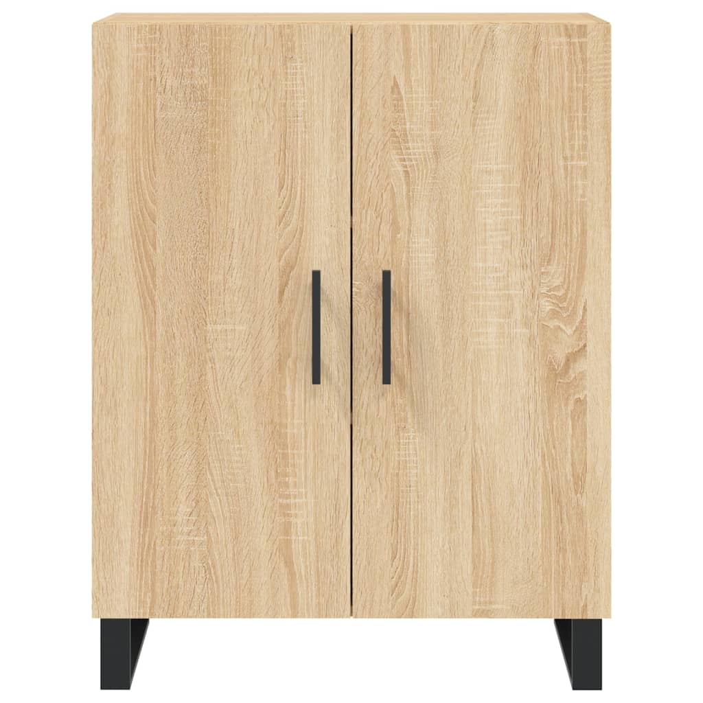 Hoge kast 69,5x34x180 cm bewerkt hout sonoma eikenkleurig is nu te koop bij PeponiXL, paradijselijk wonen!