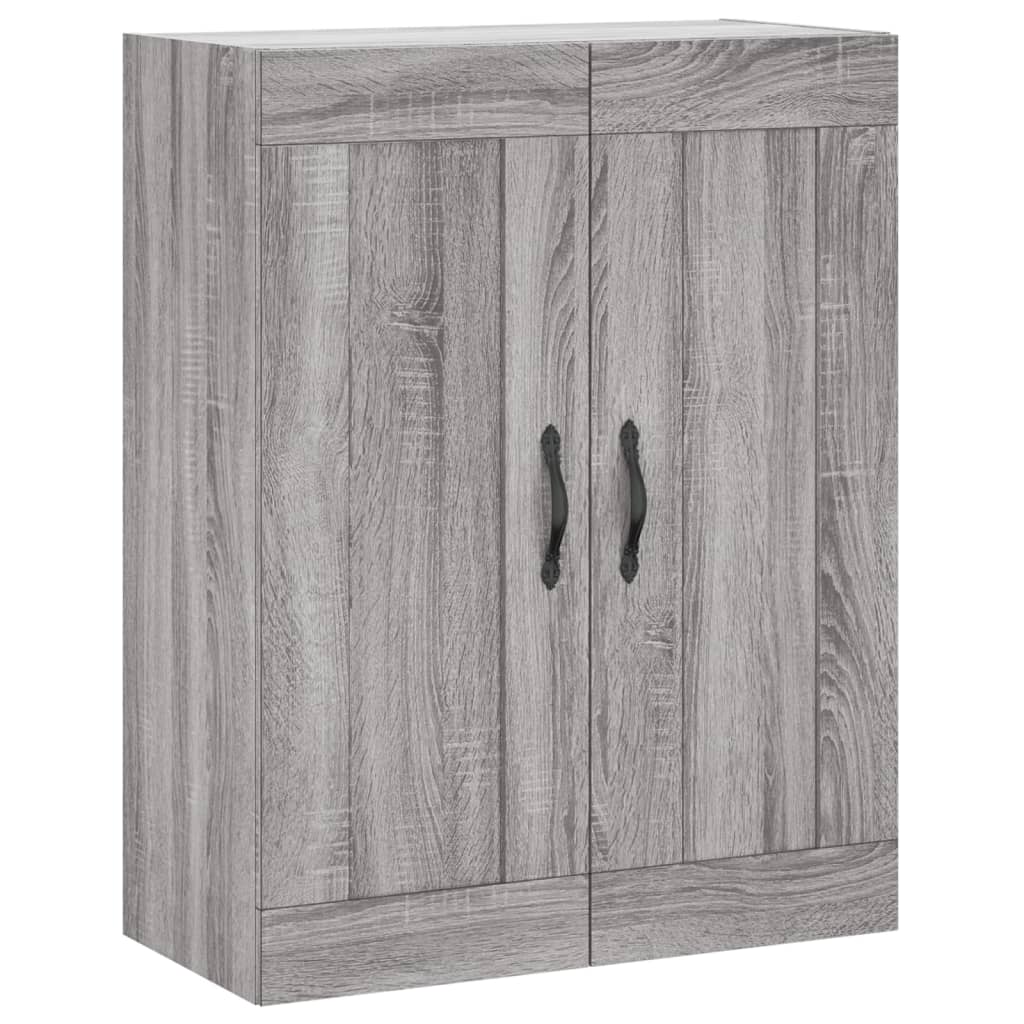 Hoge kast 69,5x34x180 cm bewerkt hout grijs sonoma eikenkleurig is nu te koop bij PeponiXL, paradijselijk wonen!