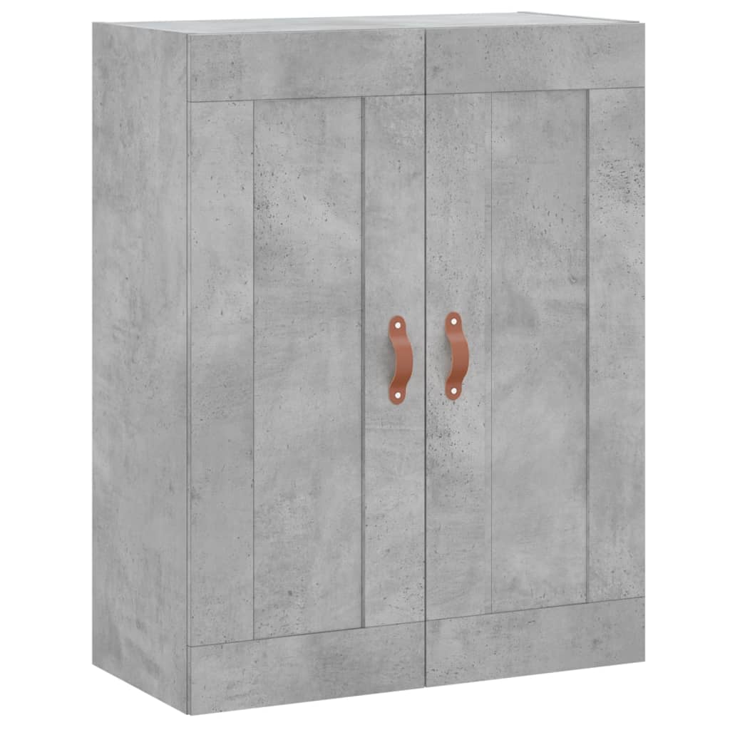 Hoge kast 69,5x34x180 cm bewerkt hout betongrijs is nu te koop bij PeponiXL, paradijselijk wonen!