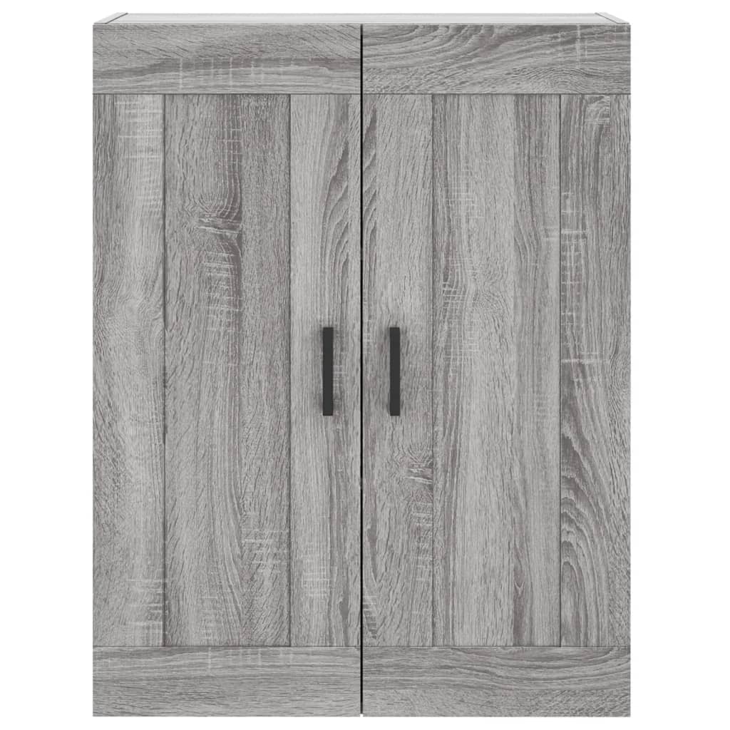 Hoge kast 69,5x34x180 cm bewerkt hout grijs sonoma eikenkleurig is nu te koop bij PeponiXL, paradijselijk wonen!