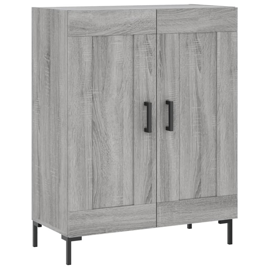 Hoge kast 69,5x34x180 cm bewerkt hout grijs sonoma eikenkleurig is nu te koop bij PeponiXL, paradijselijk wonen!
