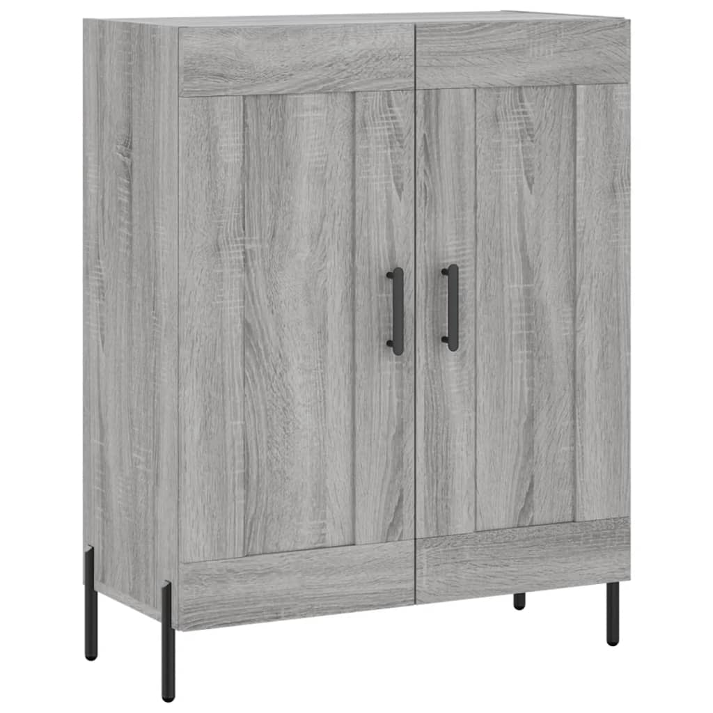 Hoge kast 69,5x34x180 cm bewerkt hout grijs sonoma eikenkleurig is nu te koop bij PeponiXL, paradijselijk wonen!