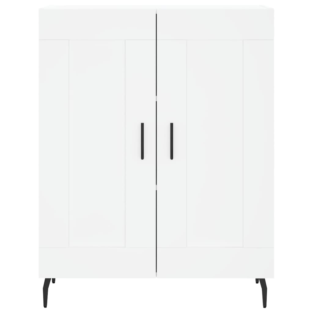 Hoge kast 69,5x34x180 cm bewerkt hout wit is nu te koop bij PeponiXL, paradijselijk wonen!