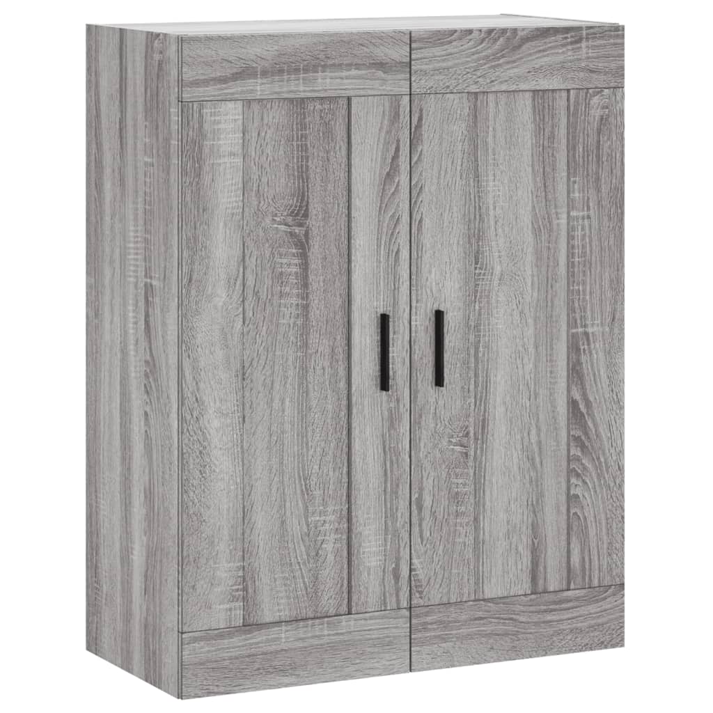 Hoge kast 69,5x34x180 cm bewerkt hout grijs sonoma eikenkleurig is nu te koop bij PeponiXL, paradijselijk wonen!