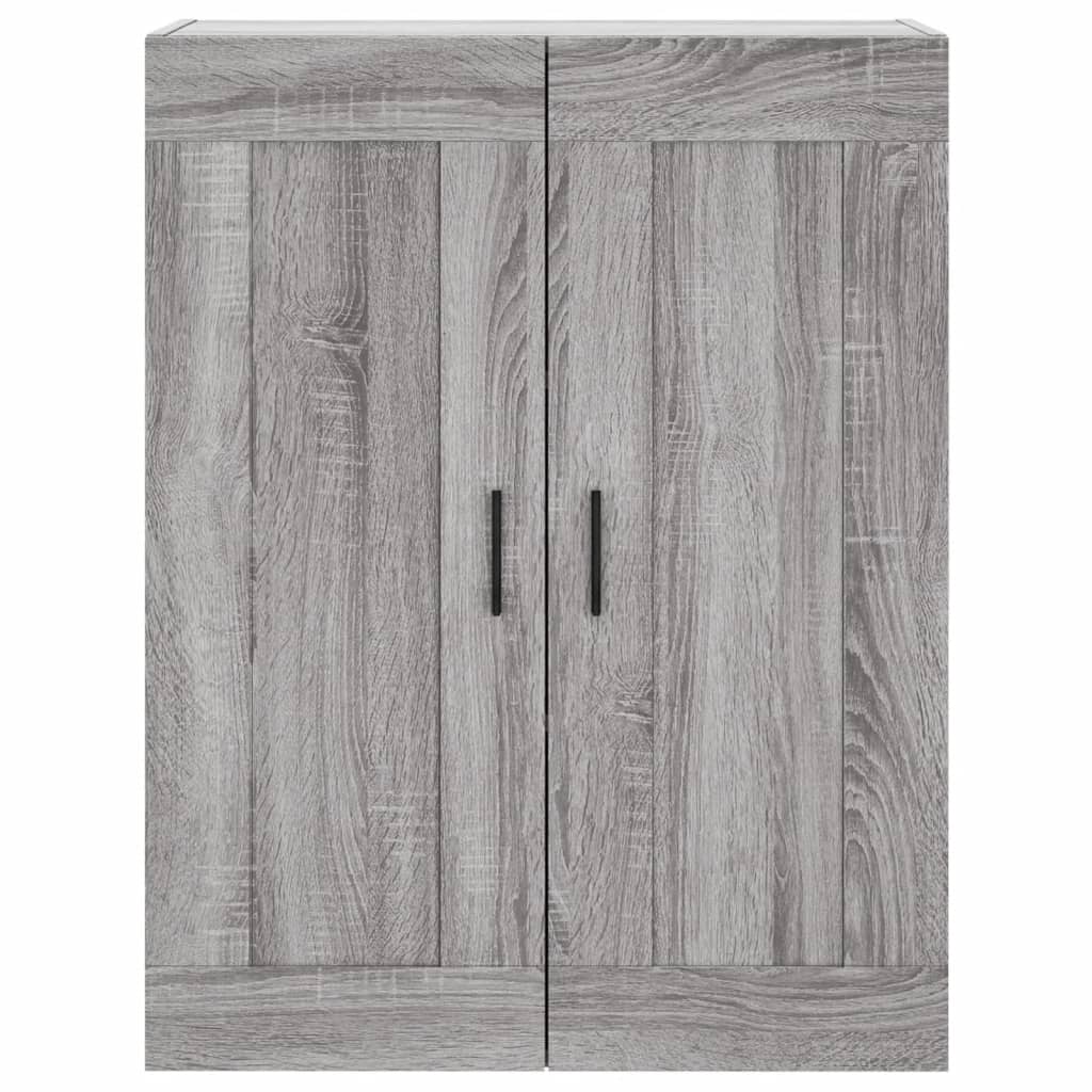 Hoge kast 69,5x34x180 cm bewerkt hout grijs sonoma eikenkleurig is nu te koop bij PeponiXL, paradijselijk wonen!