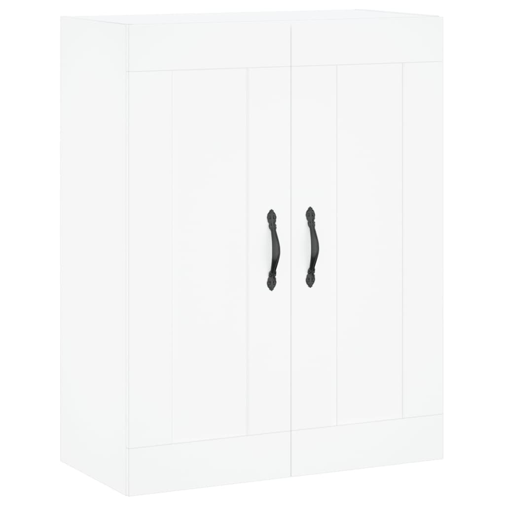 Hoge kast 69,5x34x180 cm bewerkt hout wit is nu te koop bij PeponiXL, paradijselijk wonen!