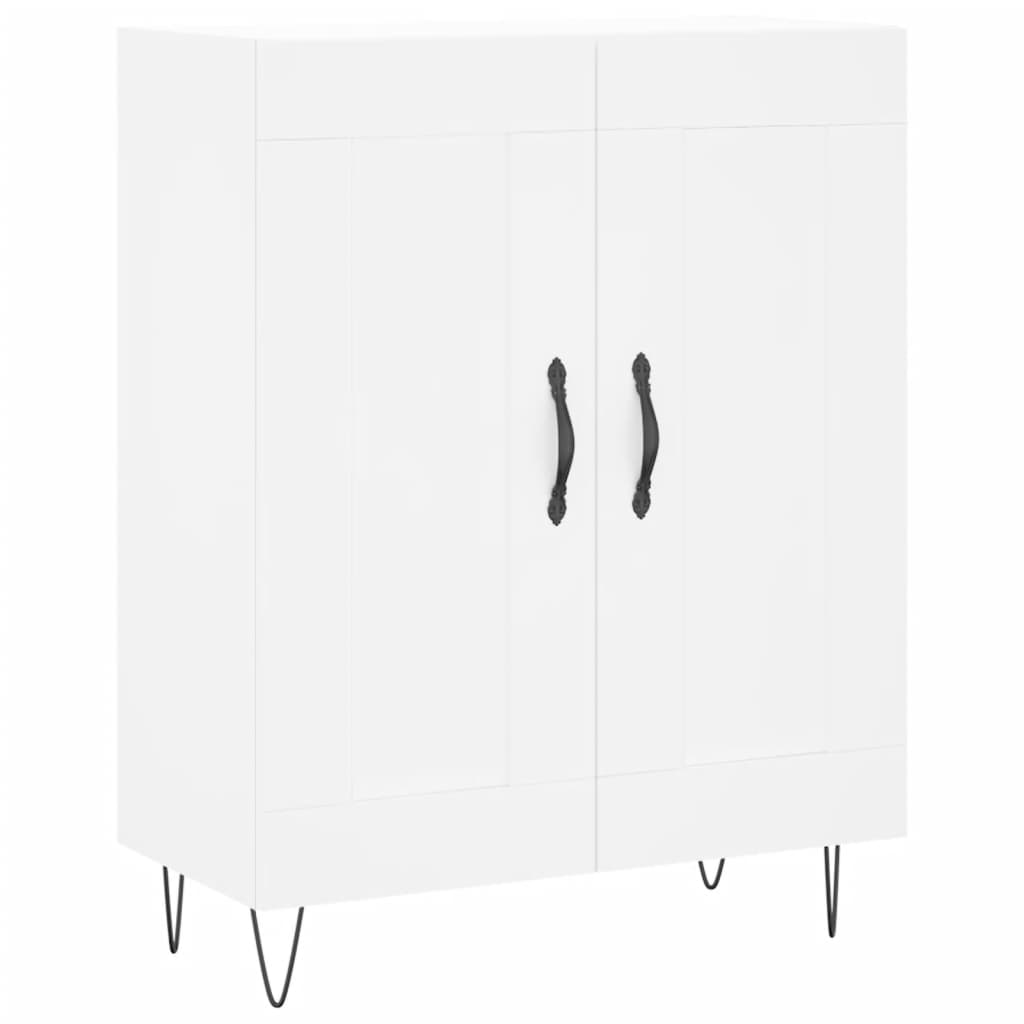 Hoge kast 69,5x34x180 cm bewerkt hout wit is nu te koop bij PeponiXL, paradijselijk wonen!