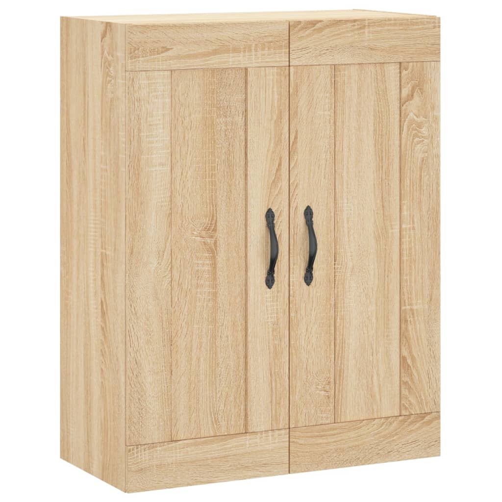 Hoge kast 69,5x34x180 cm bewerkt hout sonoma eikenkleurig is nu te koop bij PeponiXL, paradijselijk wonen!