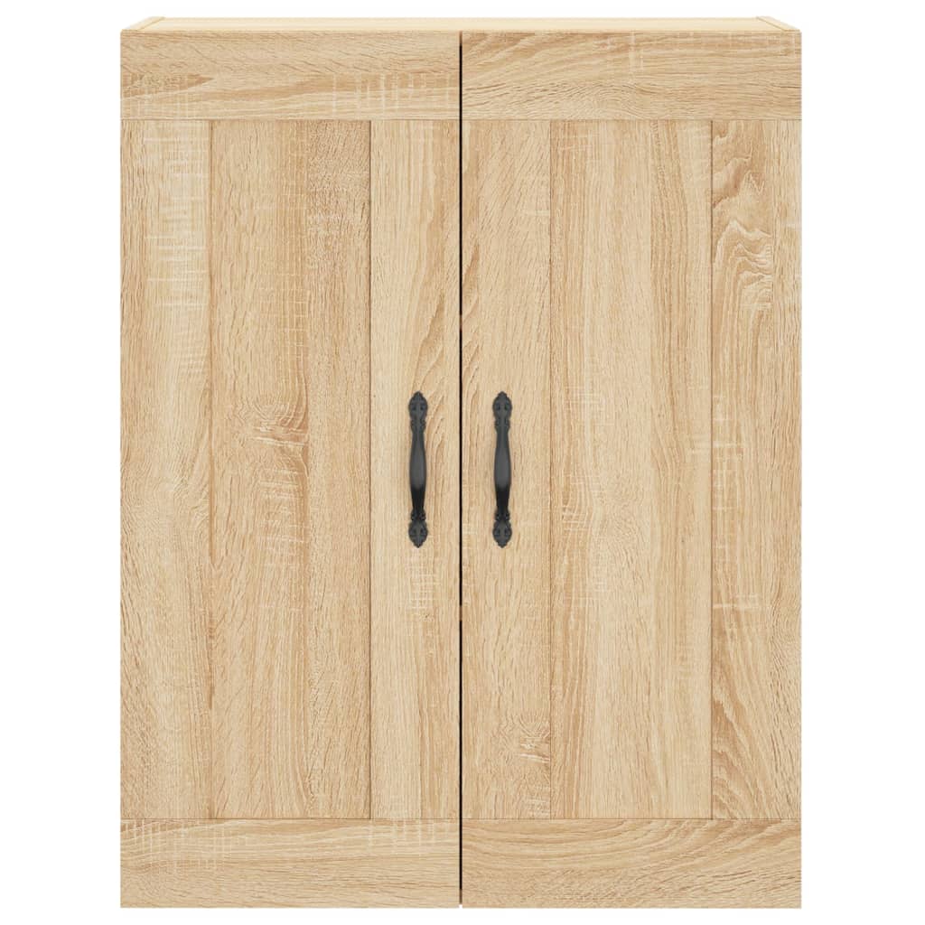 Hoge kast 69,5x34x180 cm bewerkt hout sonoma eikenkleurig is nu te koop bij PeponiXL, paradijselijk wonen!