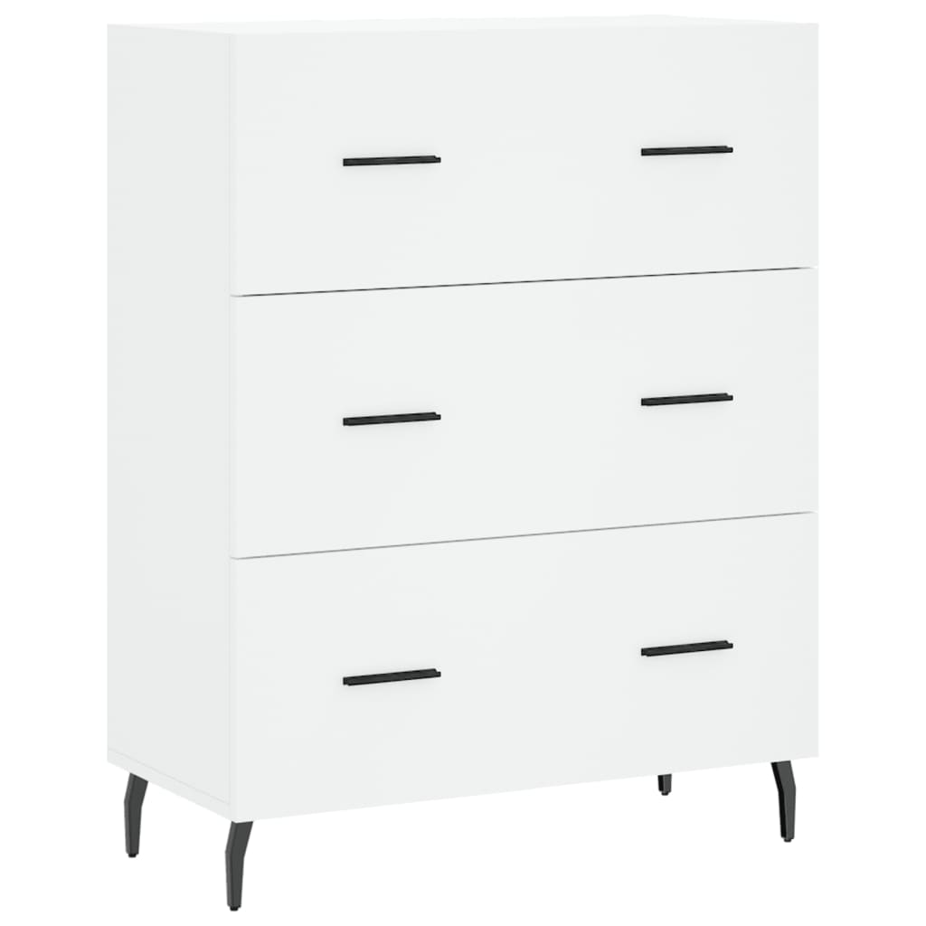 Hoge kast 69,5x34x180 cm bewerkt hout wit is nu te koop bij PeponiXL, paradijselijk wonen!