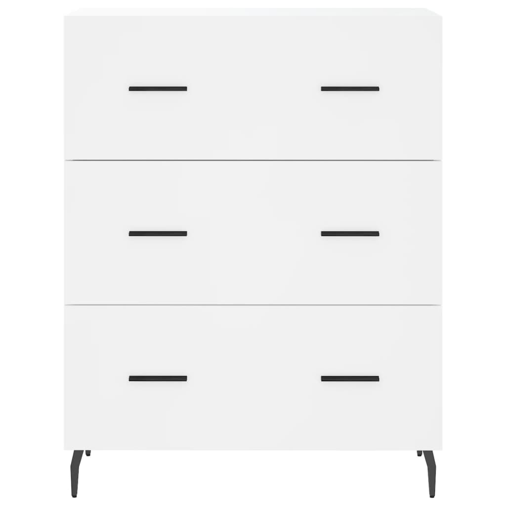 Hoge kast 69,5x34x180 cm bewerkt hout wit is nu te koop bij PeponiXL, paradijselijk wonen!