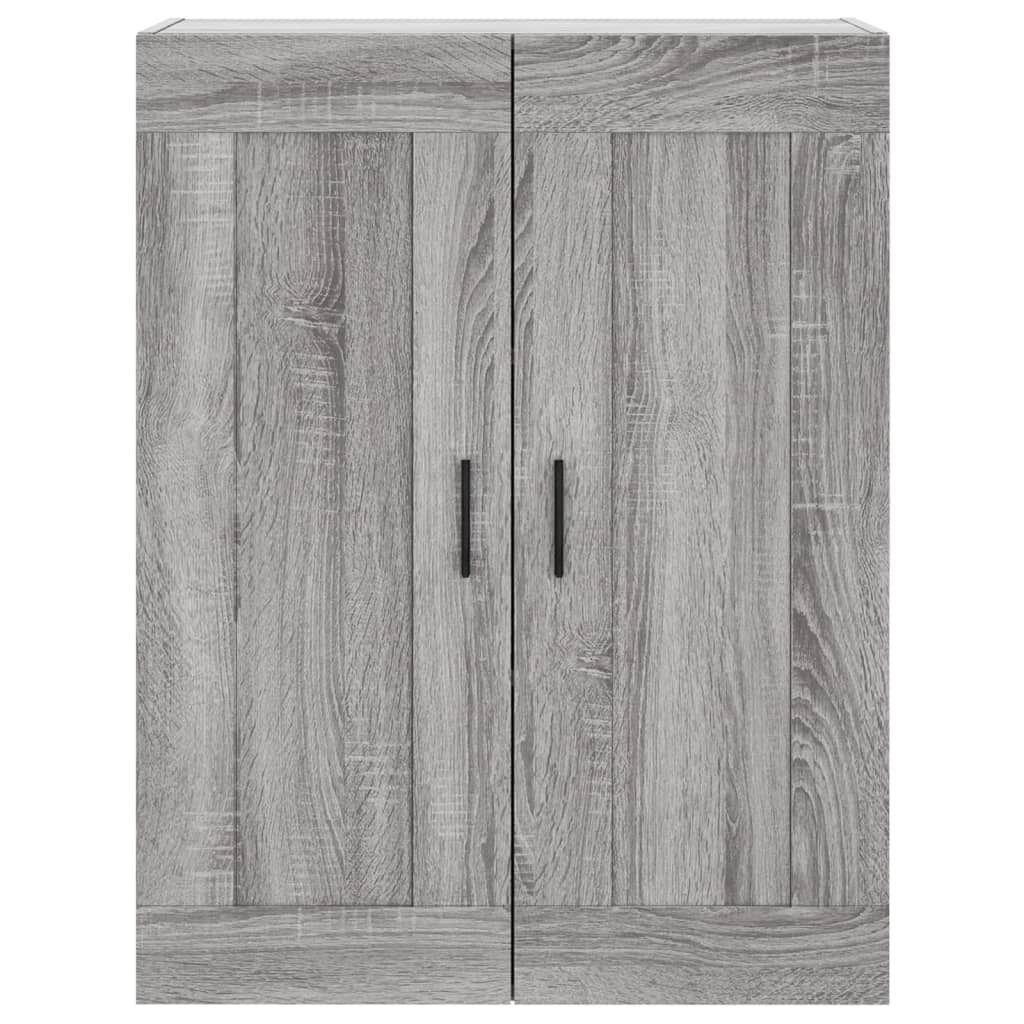 Hoge kast 69,5x34x180 cm bewerkt hout grijs sonoma eikenkleurig is nu te koop bij PeponiXL, paradijselijk wonen!