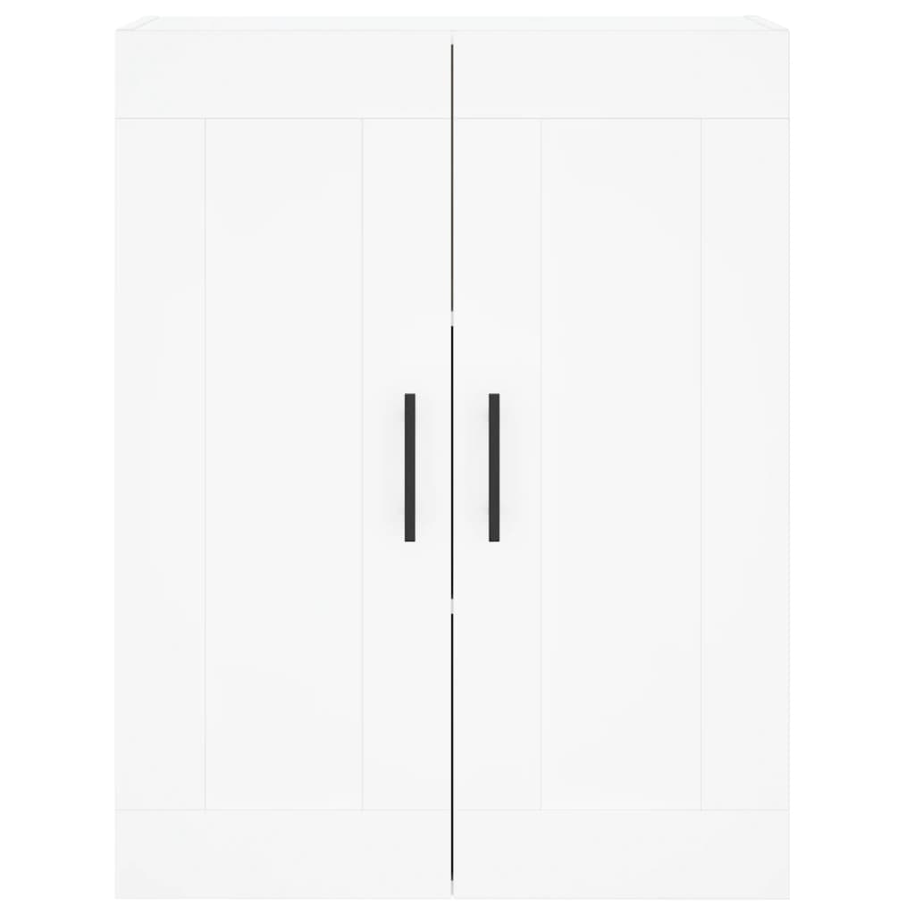 Hoge kast 69,5x34x180 cm bewerkt hout wit is nu te koop bij PeponiXL, paradijselijk wonen!