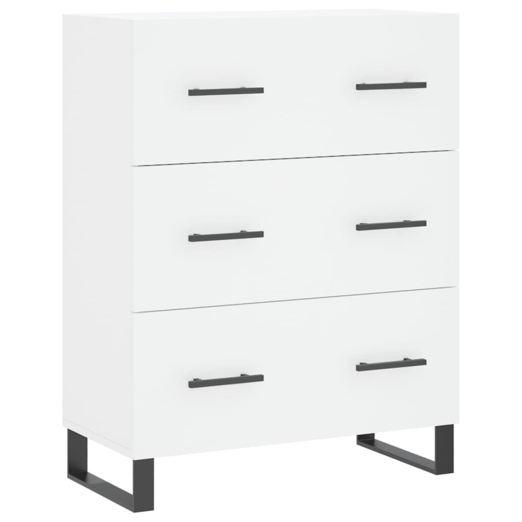 Hoge kast 69,5x34x180 cm bewerkt hout wit is nu te koop bij PeponiXL, paradijselijk wonen!