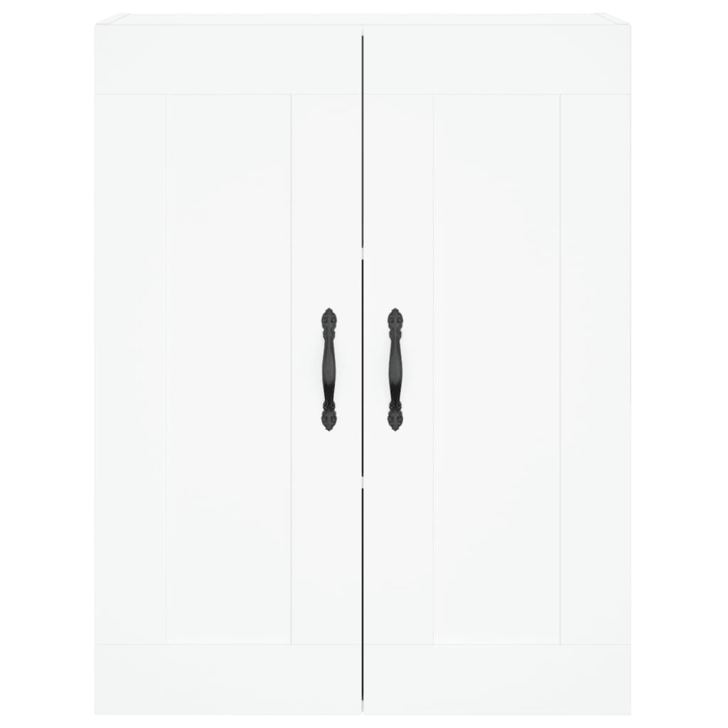 Hoge kast 69,5x34x180 cm bewerkt hout wit is nu te koop bij PeponiXL, paradijselijk wonen!