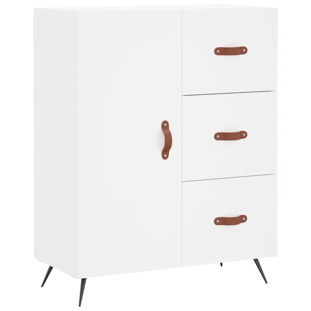 Hoge kast 69,5x34x180 cm bewerkt hout wit is nu te koop bij PeponiXL, paradijselijk wonen!