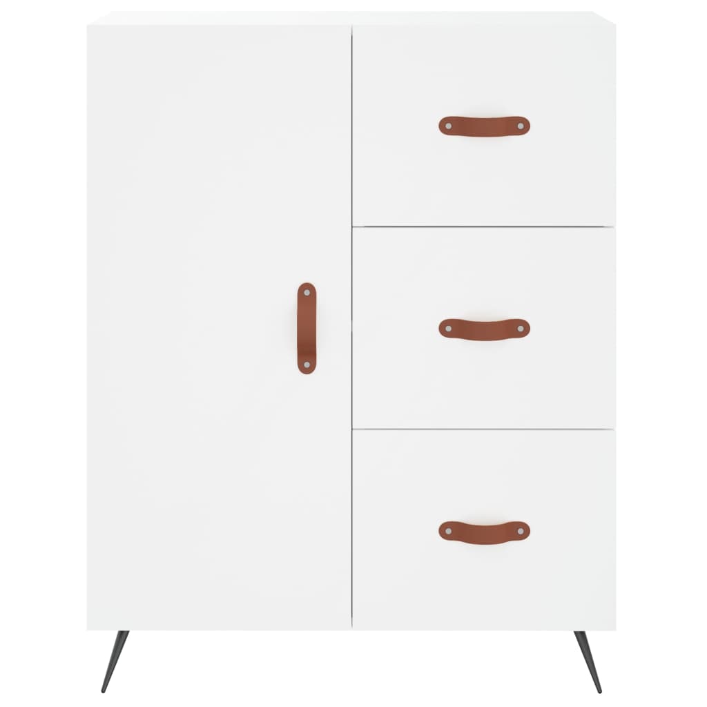 Hoge kast 69,5x34x180 cm bewerkt hout wit is nu te koop bij PeponiXL, paradijselijk wonen!