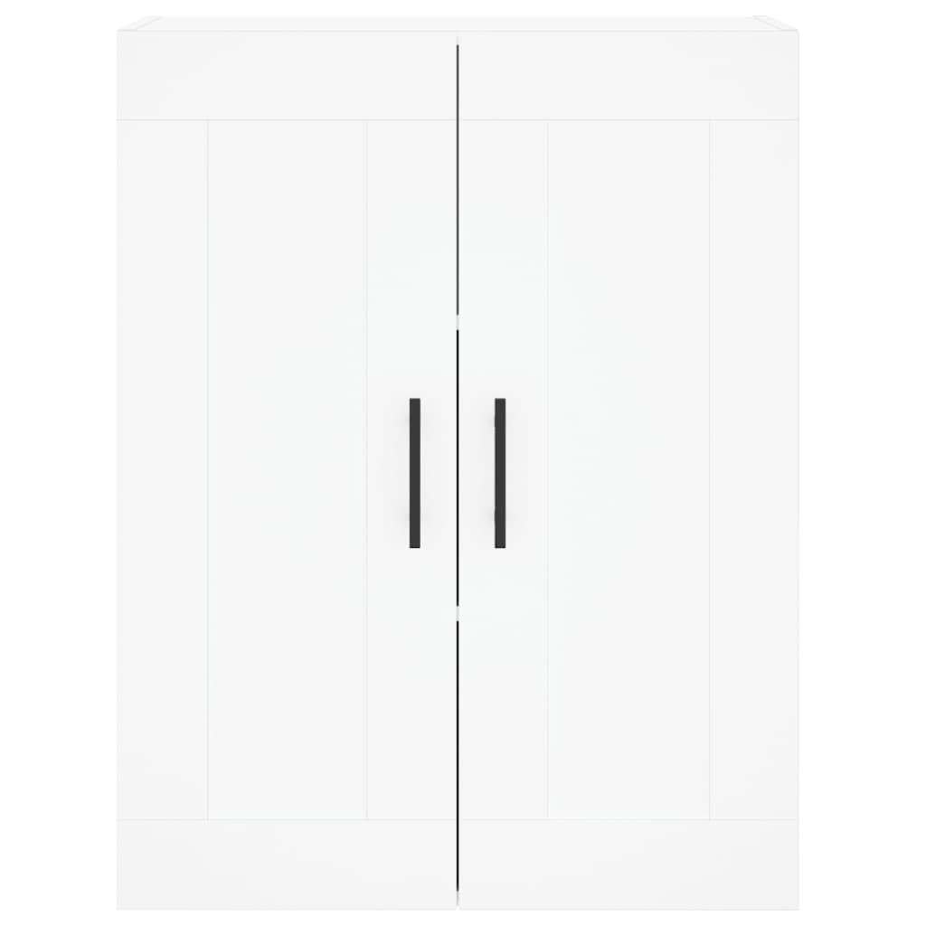 Hoge kast 69,5x34x180 cm bewerkt hout wit is nu te koop bij PeponiXL, paradijselijk wonen!