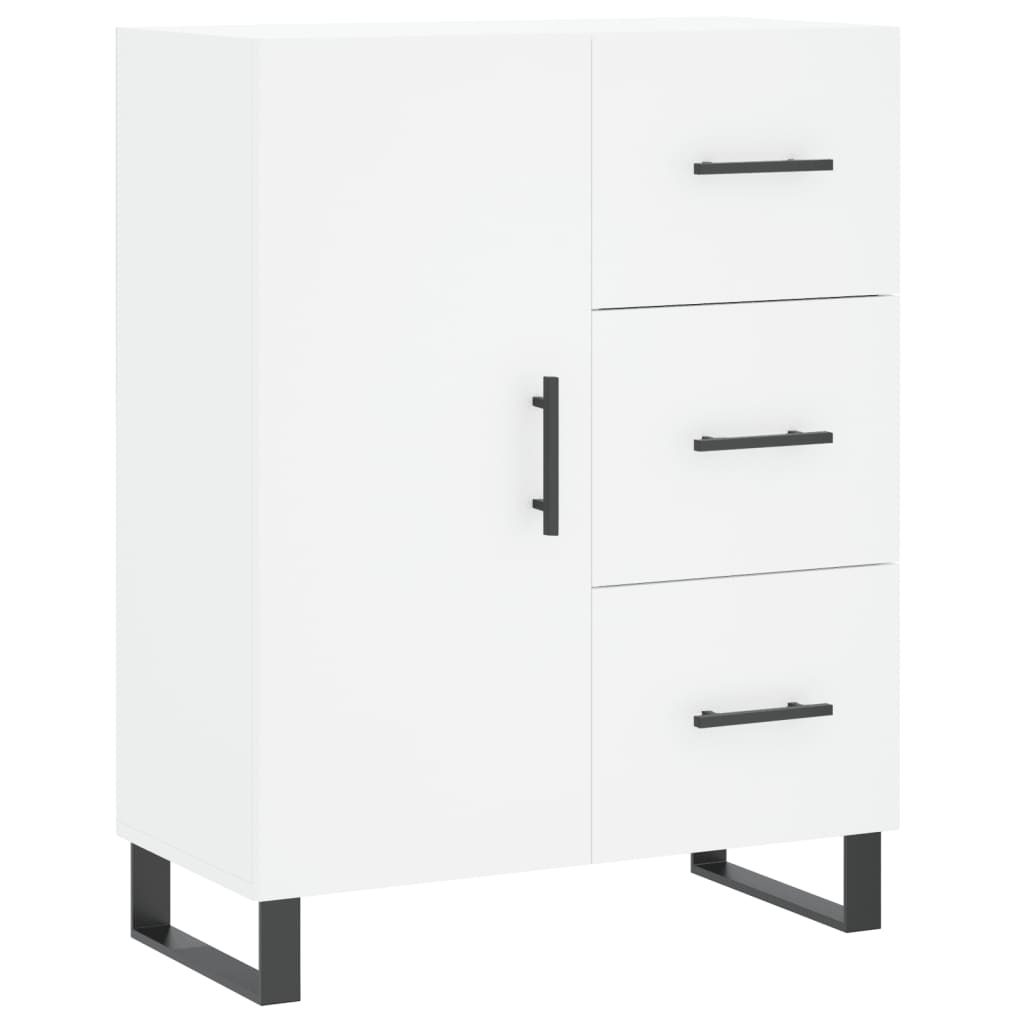 Hoge kast 69,5x34x180 cm bewerkt hout wit is nu te koop bij PeponiXL, paradijselijk wonen!