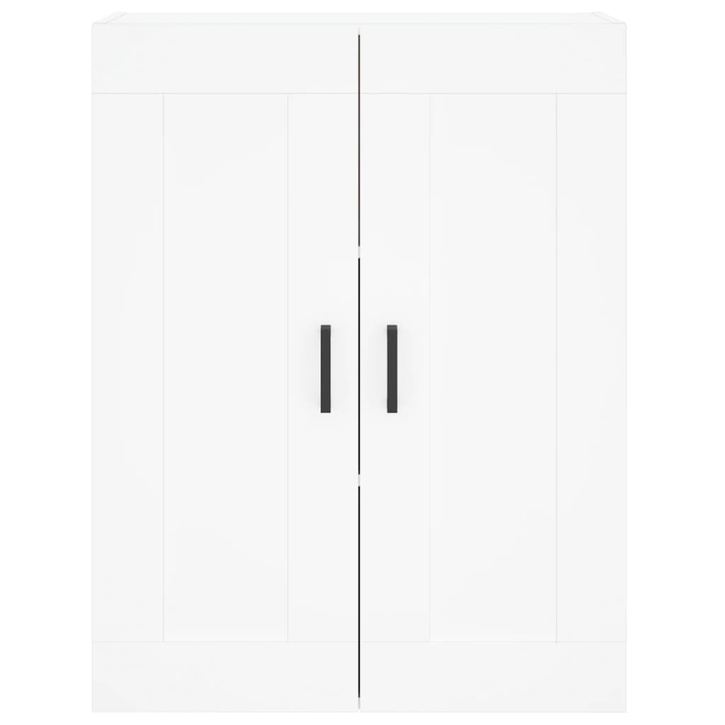 Hoge kast 69,5x34x180 cm bewerkt hout wit is nu te koop bij PeponiXL, paradijselijk wonen!