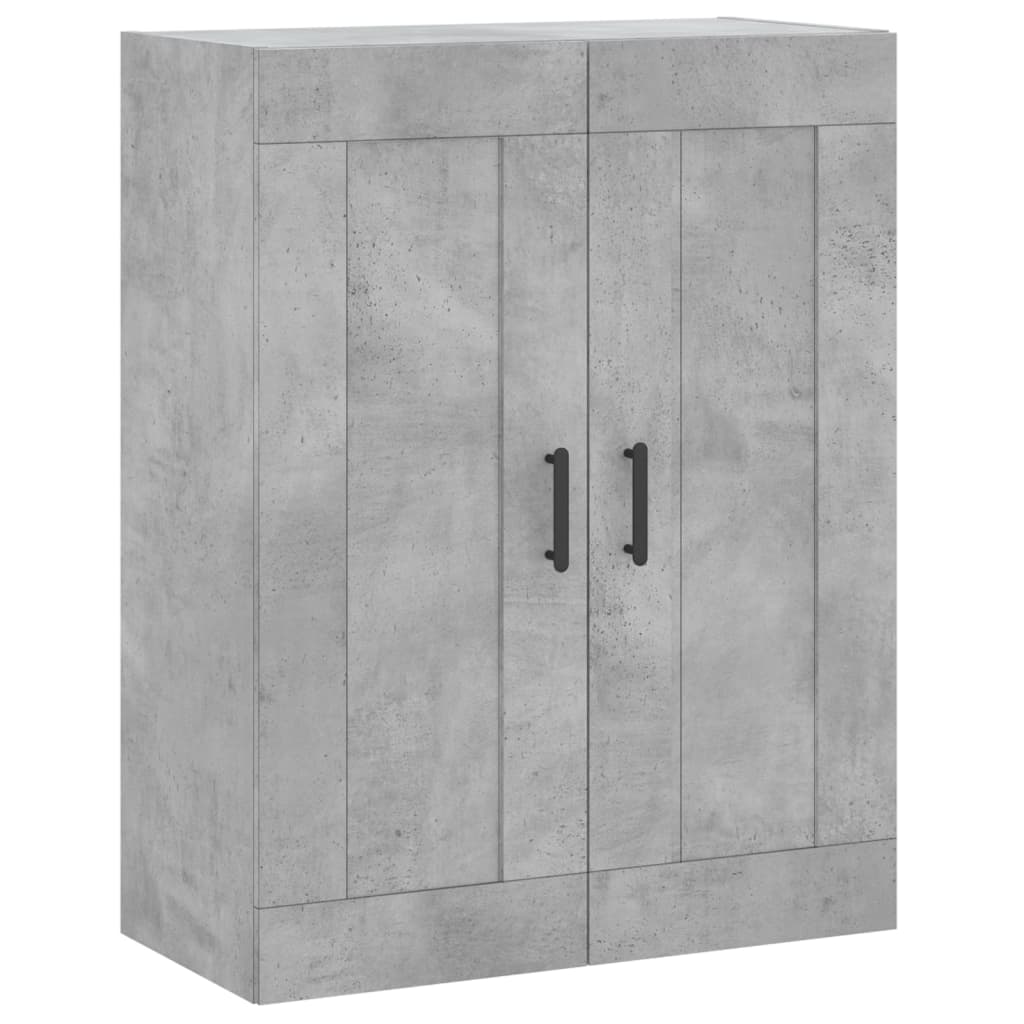 Hoge kast 69,5x34x180 cm bewerkt hout betongrijs is nu te koop bij PeponiXL, paradijselijk wonen!