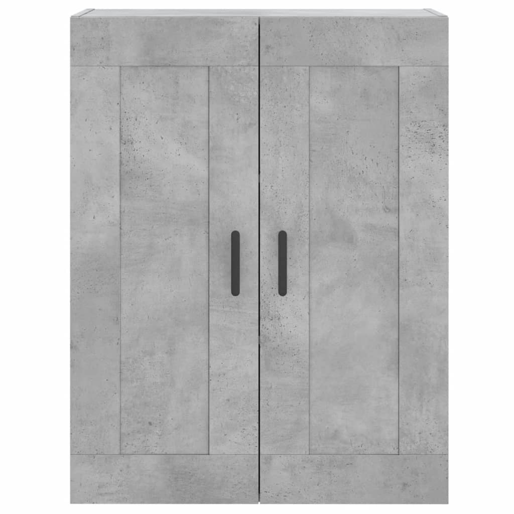Hoge kast 69,5x34x180 cm bewerkt hout betongrijs is nu te koop bij PeponiXL, paradijselijk wonen!