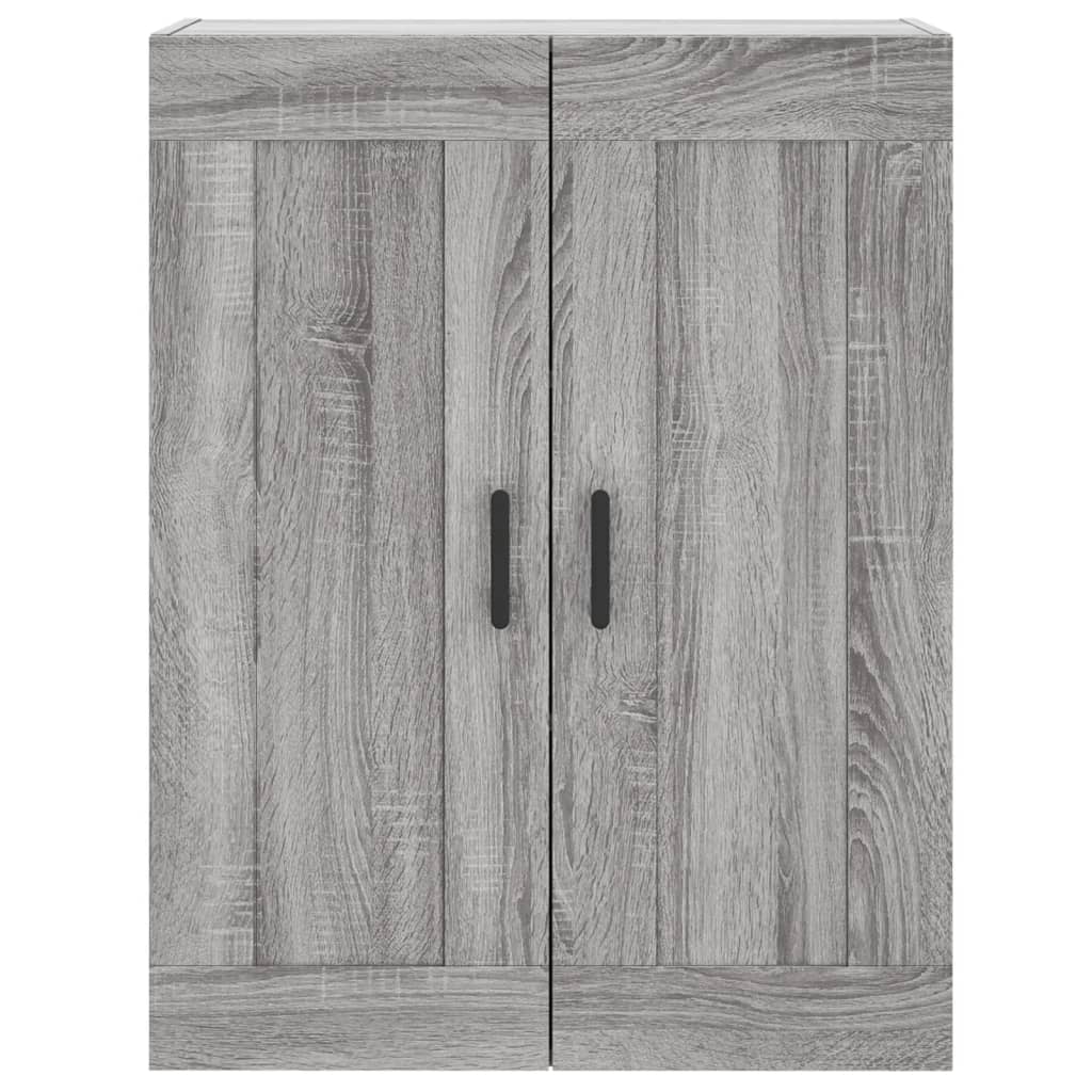 Hoge kast 69,5x34x180 cm bewerkt hout grijs sonoma eikenkleurig is nu te koop bij PeponiXL, paradijselijk wonen!